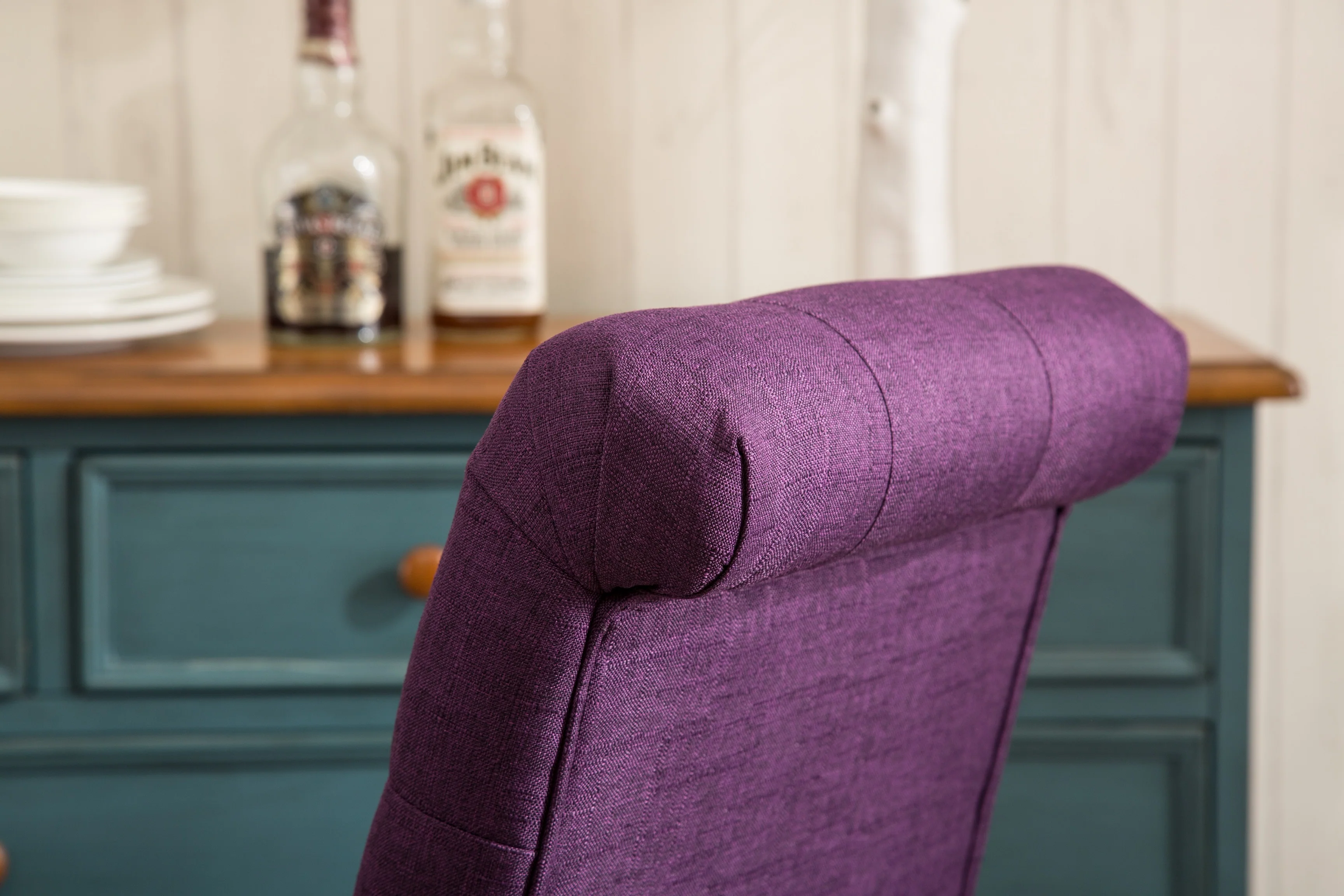 Hazel Solid Wood Button Tufted Upholstered Parsons Dining Chair, Set of 2 - Image 27