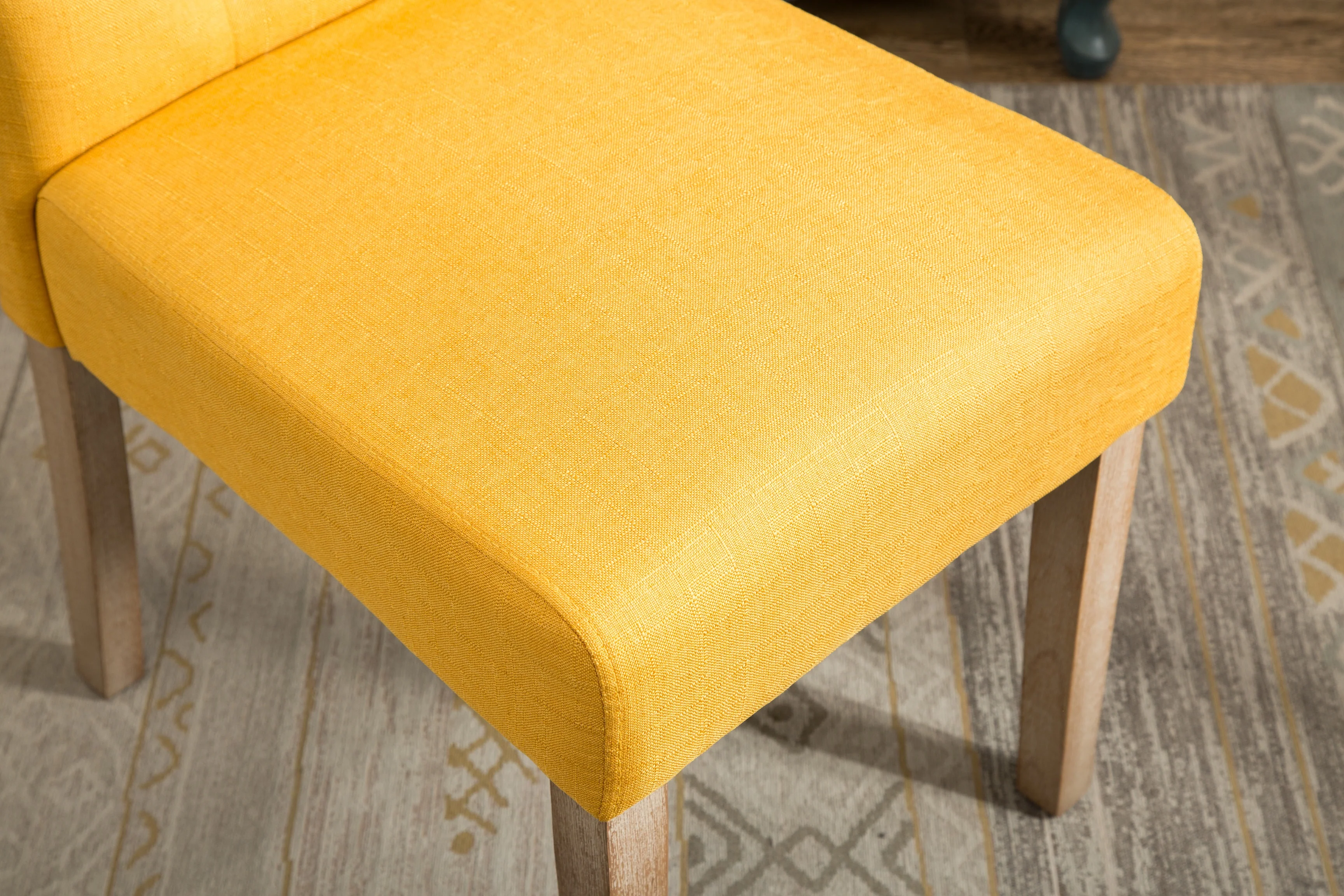 Hazel Solid Wood Button Tufted Upholstered Parsons Dining Chair, Set of 2 - Image 44