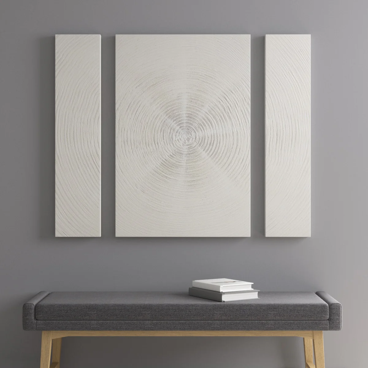 Hand Embellished Abstract 3-piece Canvas Wall Art Set - Image 6