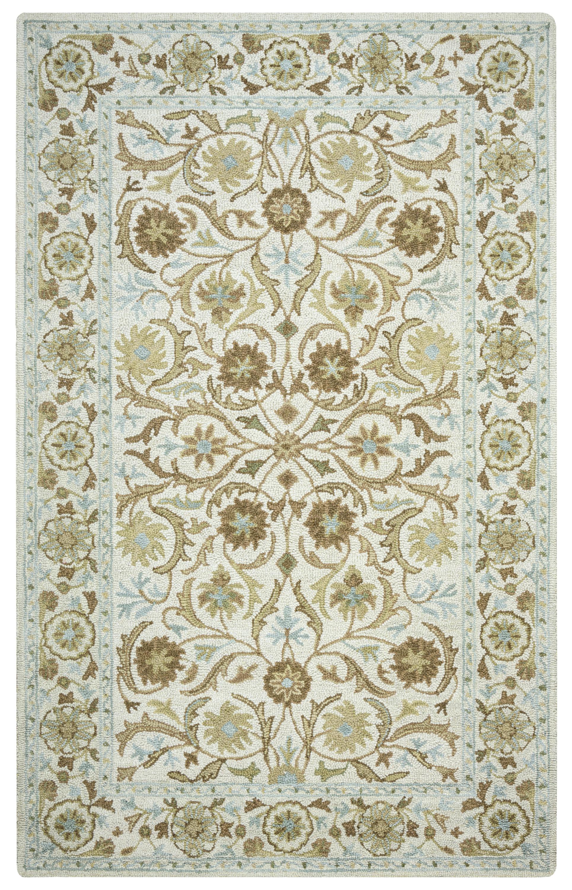 Hand Tufted 100% New Zealand Wool Floral/Medallion Rug
