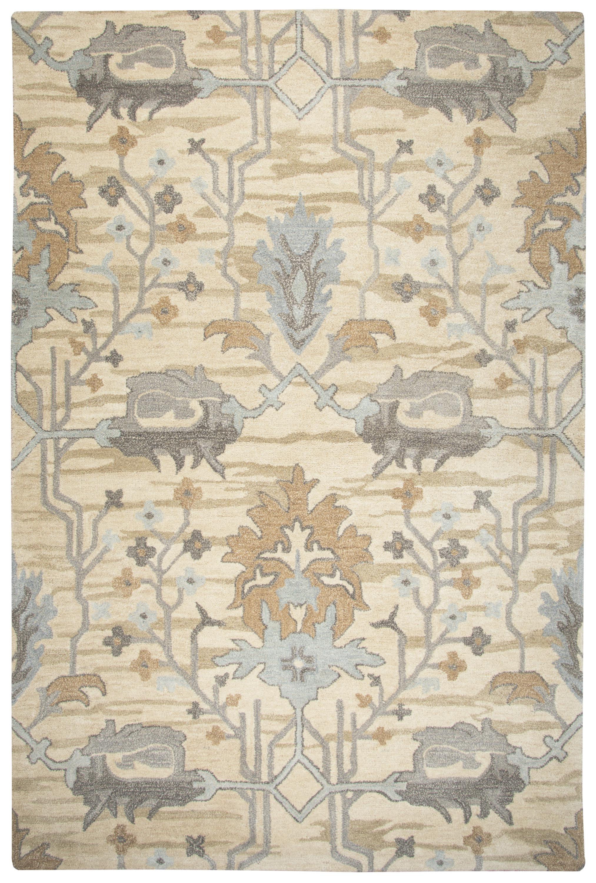 Hand Tufted 100% Wool Floral/Motif Area Rug