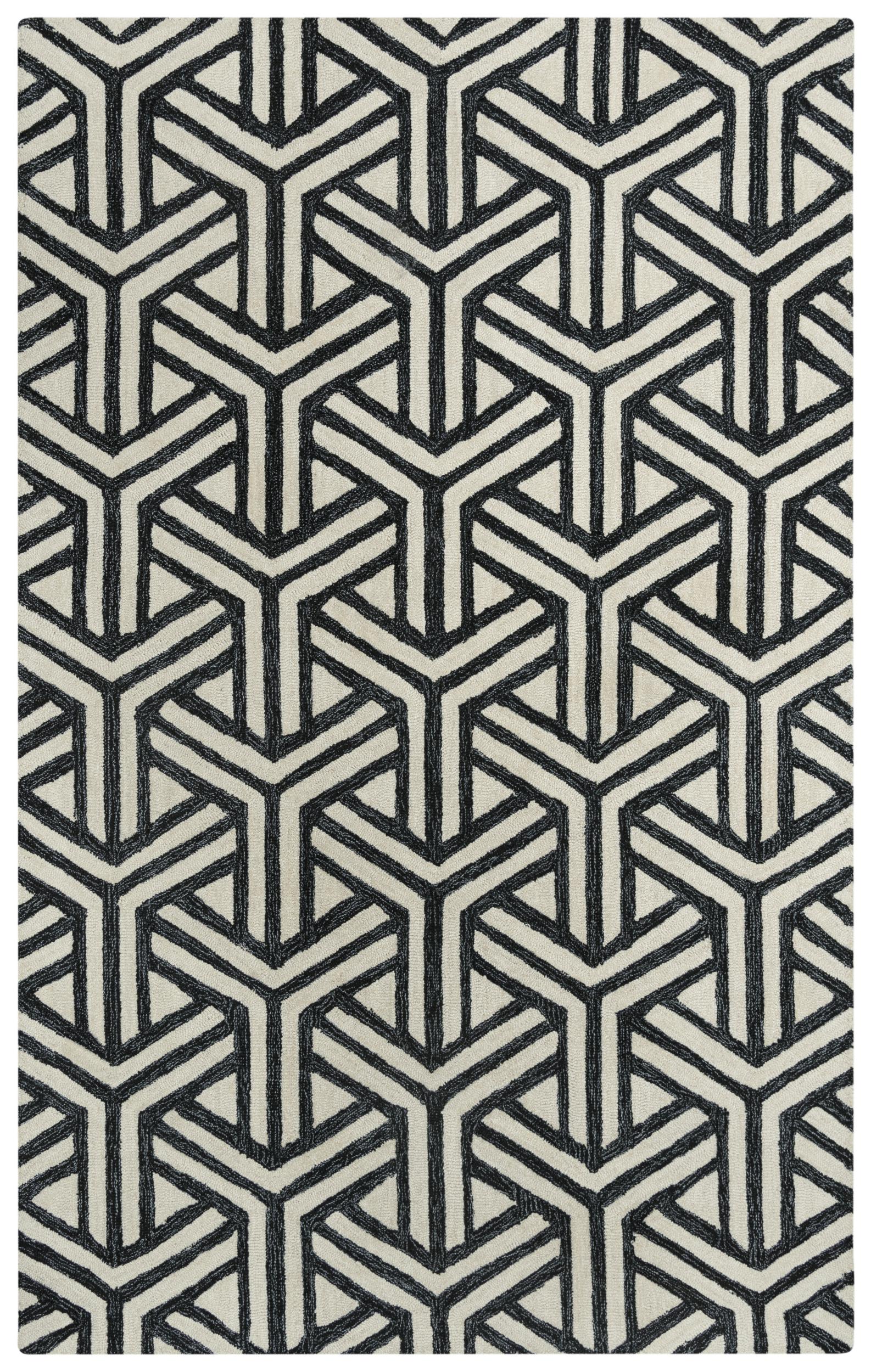 Hand Tufted 100% Wool Geometric Area Rug