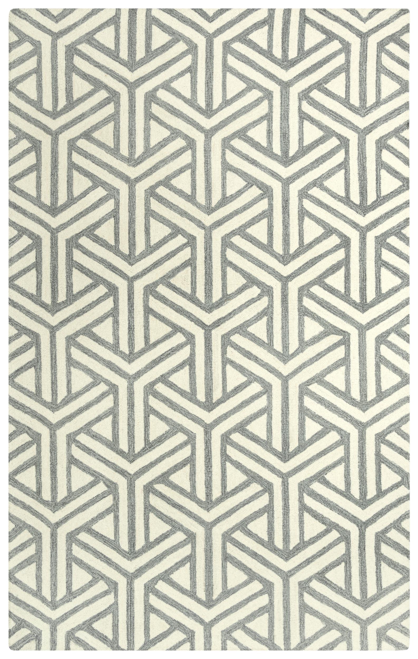 Hand Tufted 100% Wool Geometric Area Rug - Image 13