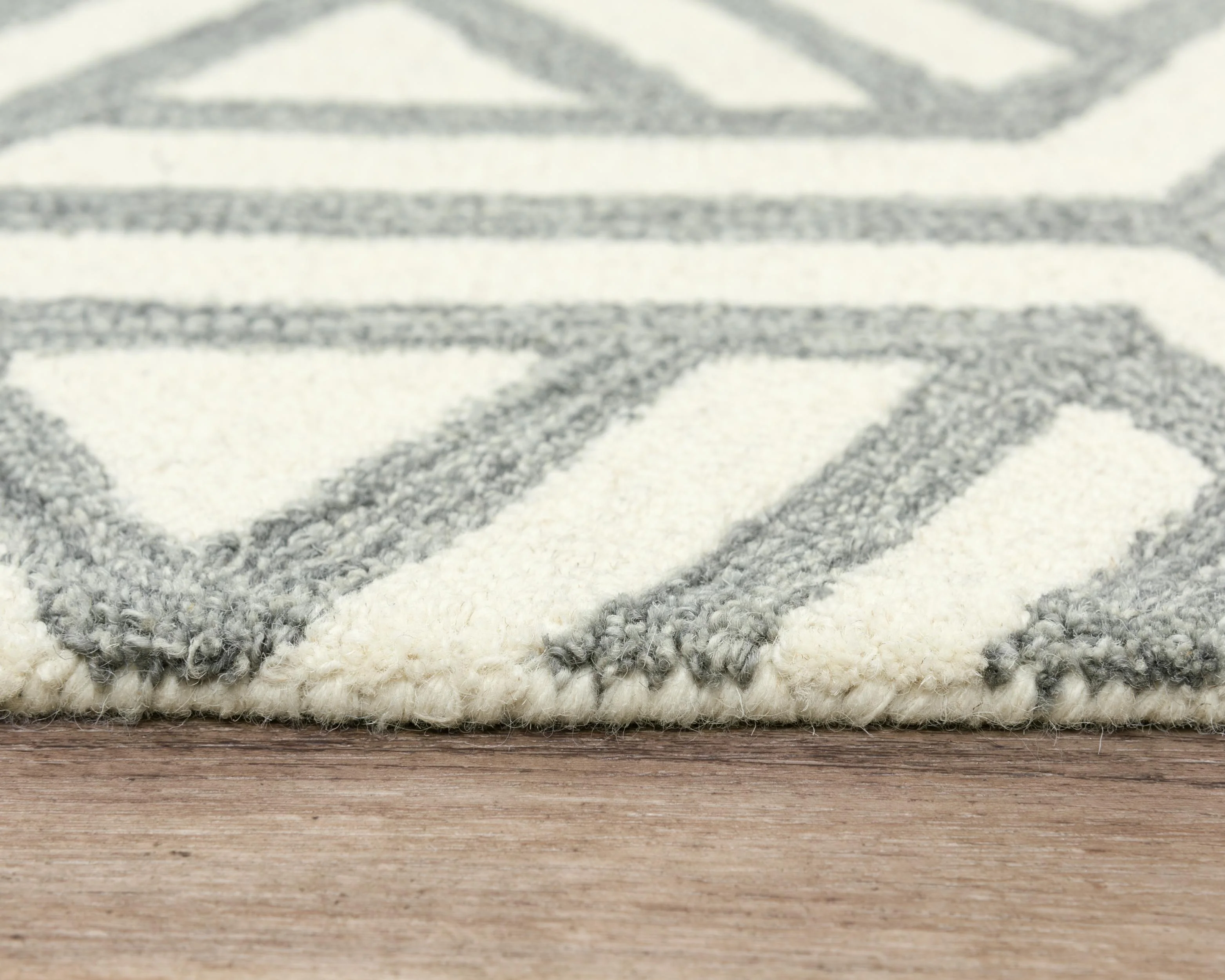 Hand Tufted 100% Wool Geometric Area Rug - Image 18