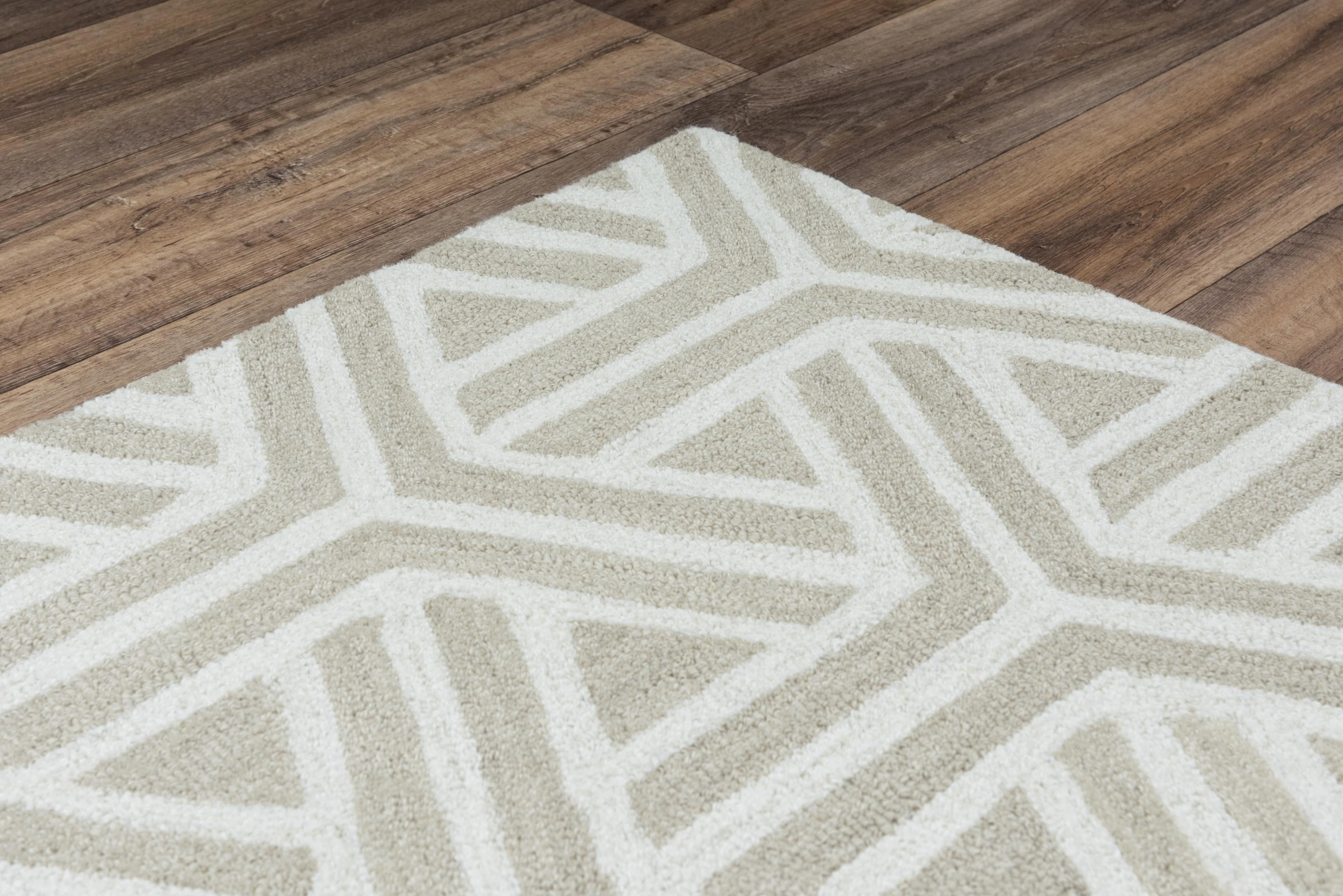 Hand Tufted 100% Wool Geometric Area Rug - Image 22