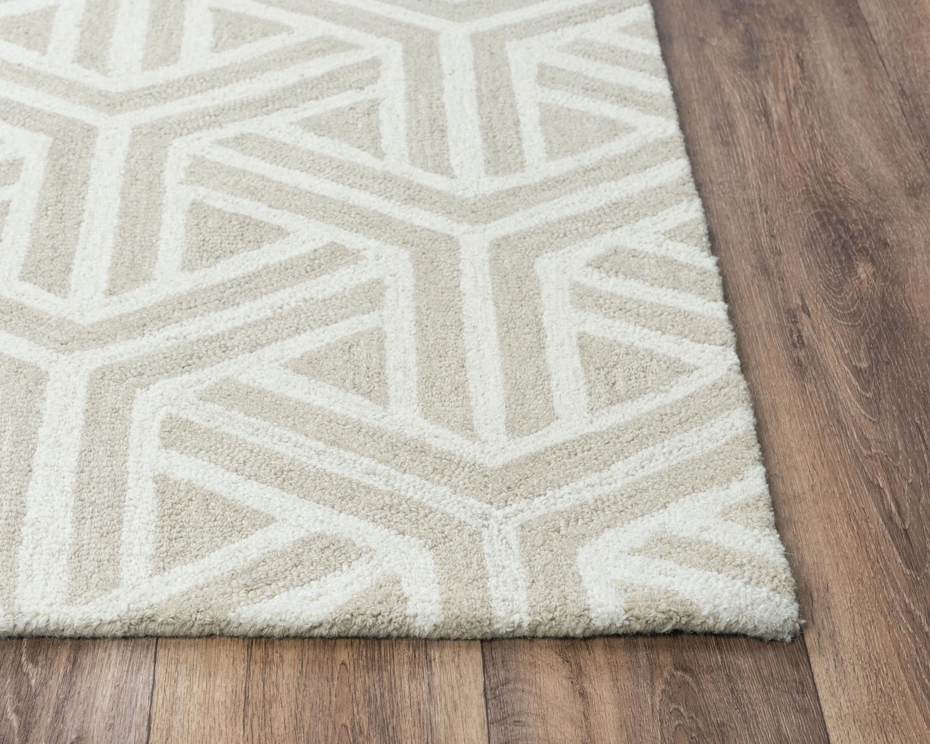 Hand Tufted 100% Wool Geometric Area Rug - Image 23