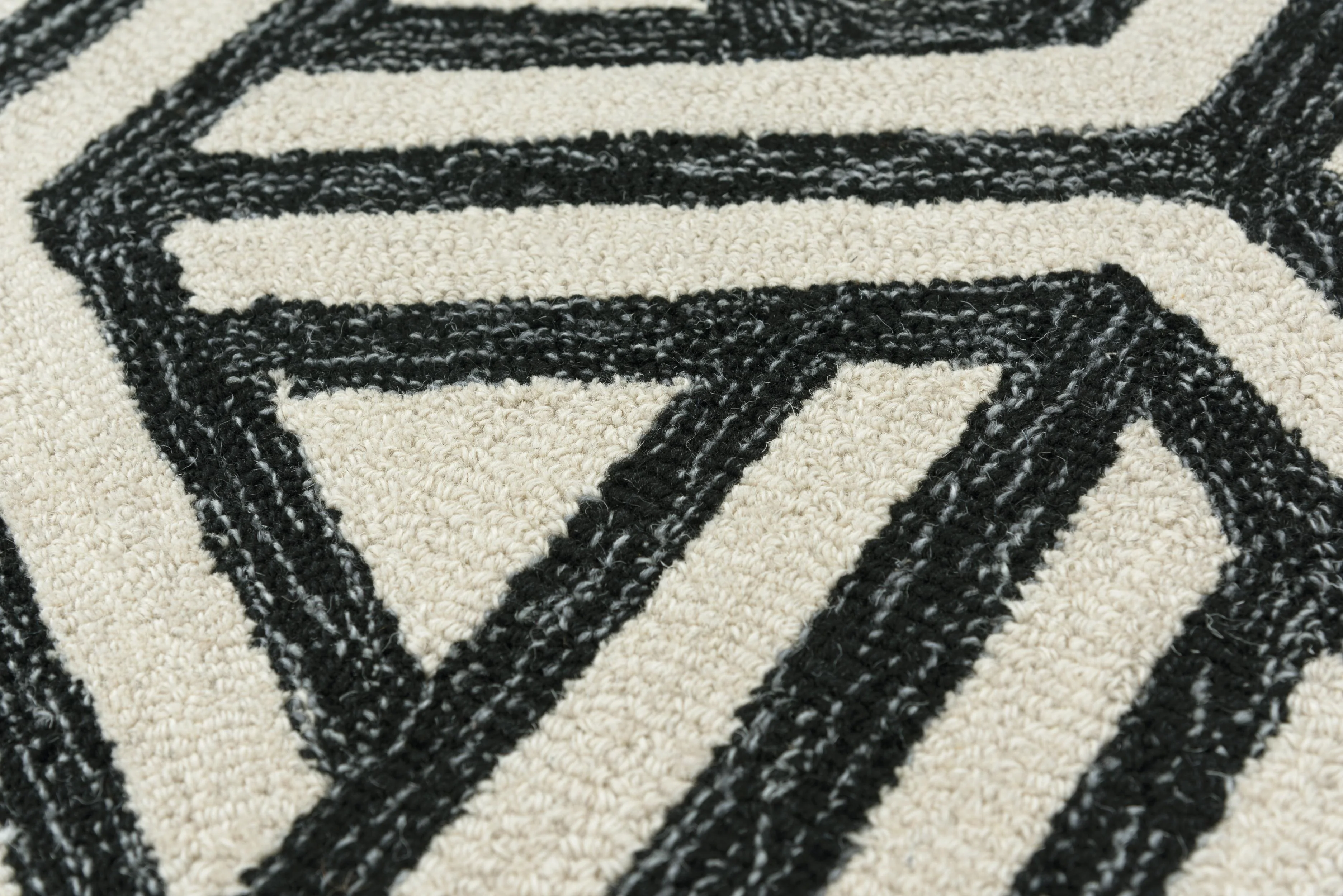 Hand Tufted 100% Wool Geometric Area Rug - Image 3