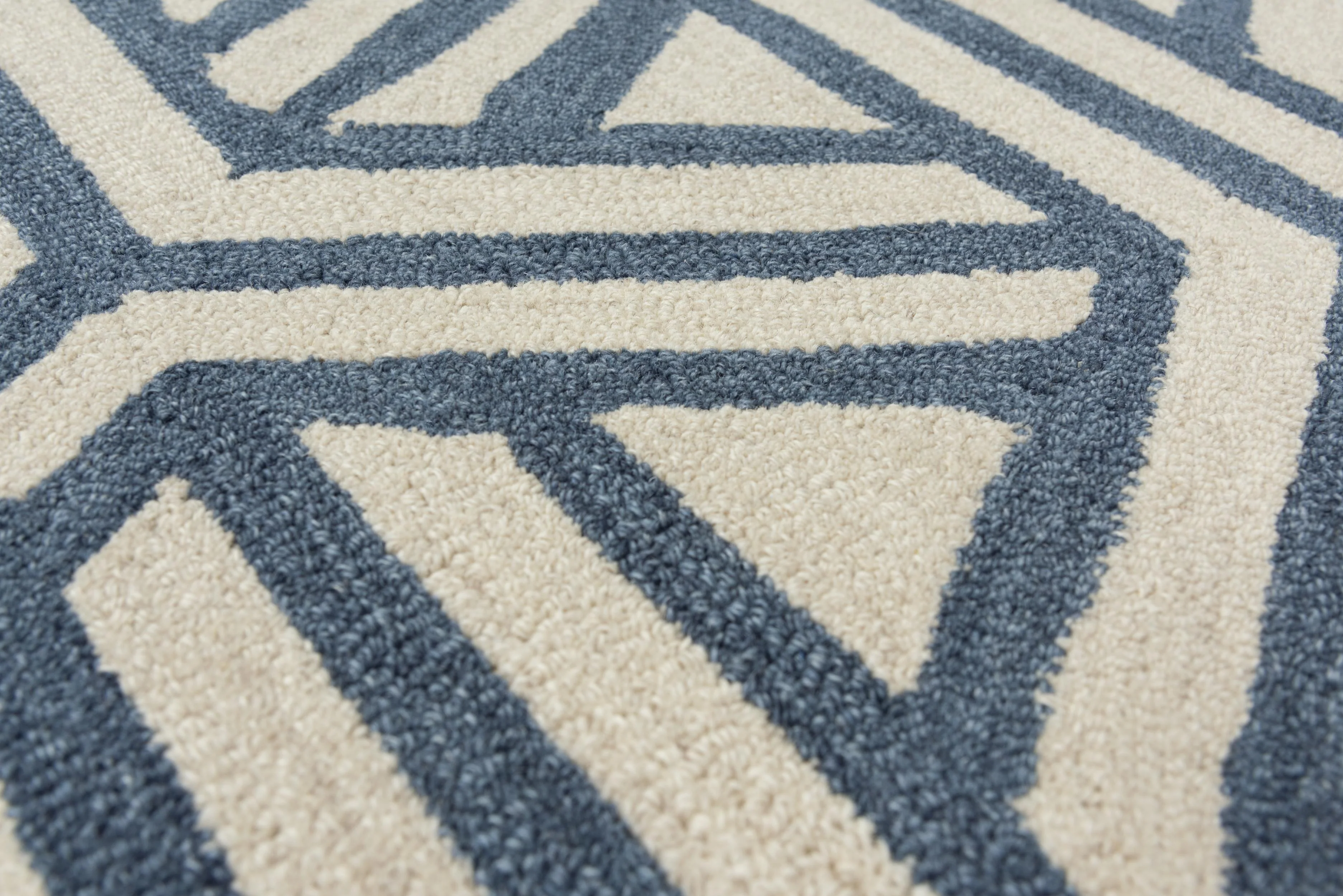 Hand Tufted 100% Wool Geometric Area Rug - Image 9