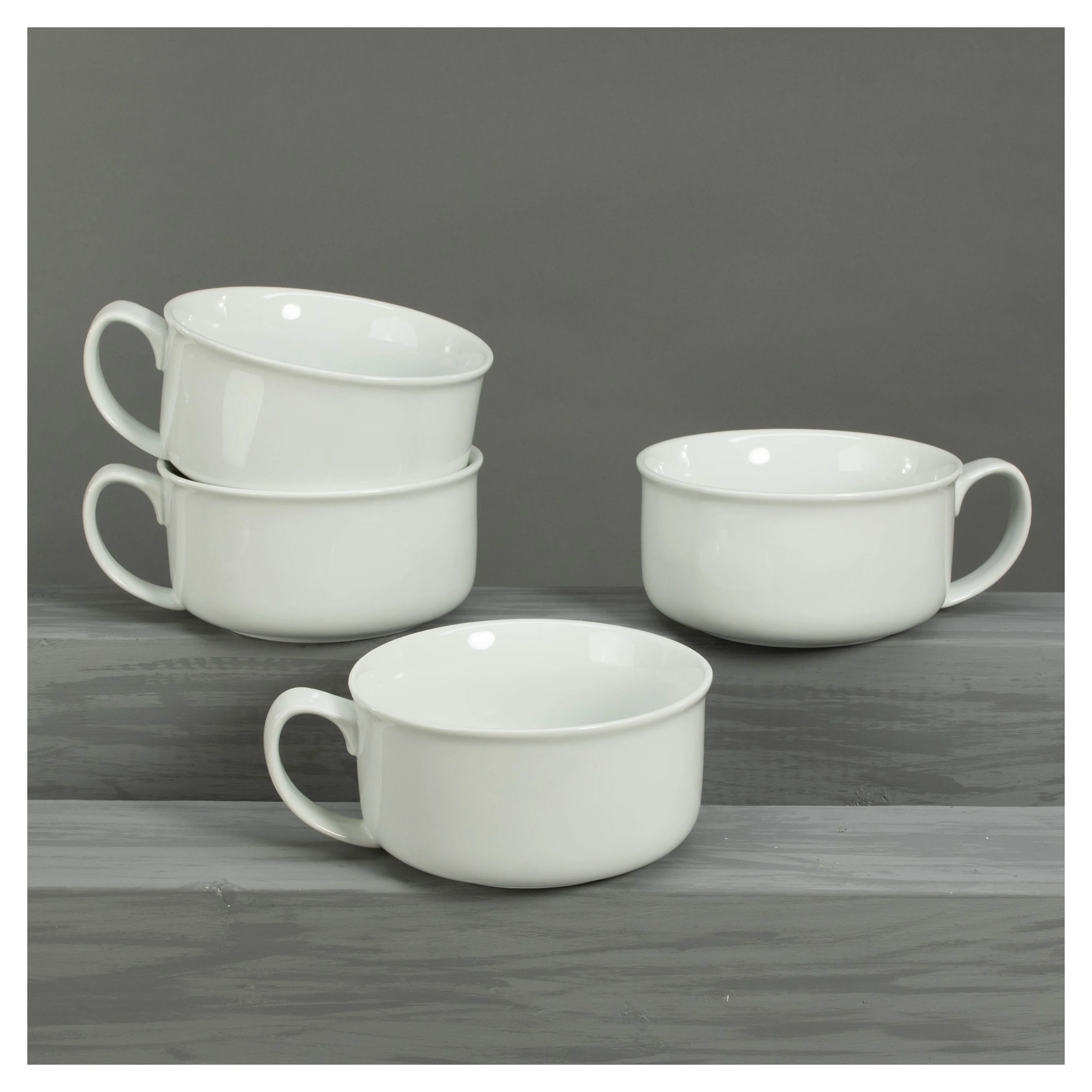 Handled Soup Bowls 4 Piece Set - Image 2