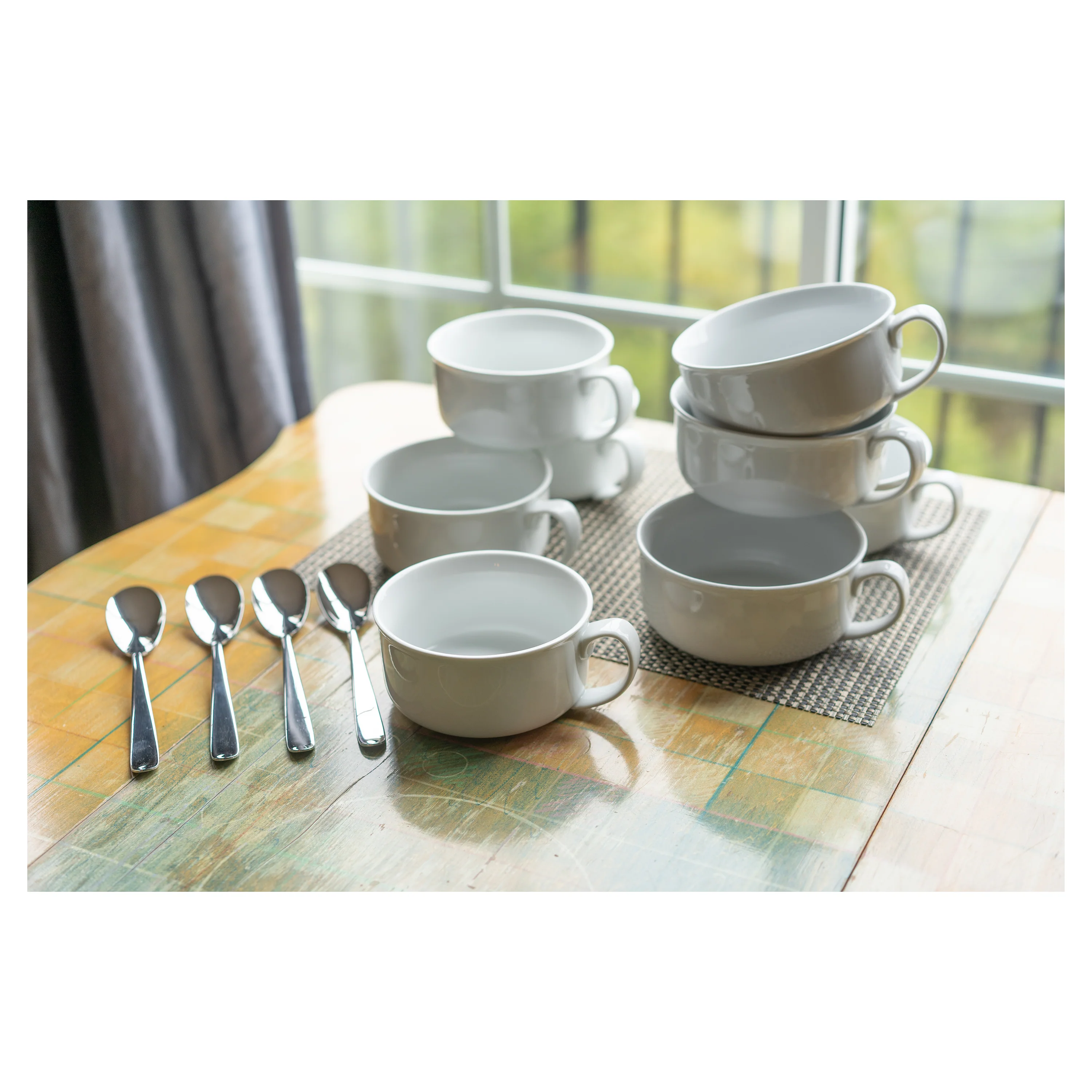 Handled Soup Bowls 4 Piece Set - Image 6