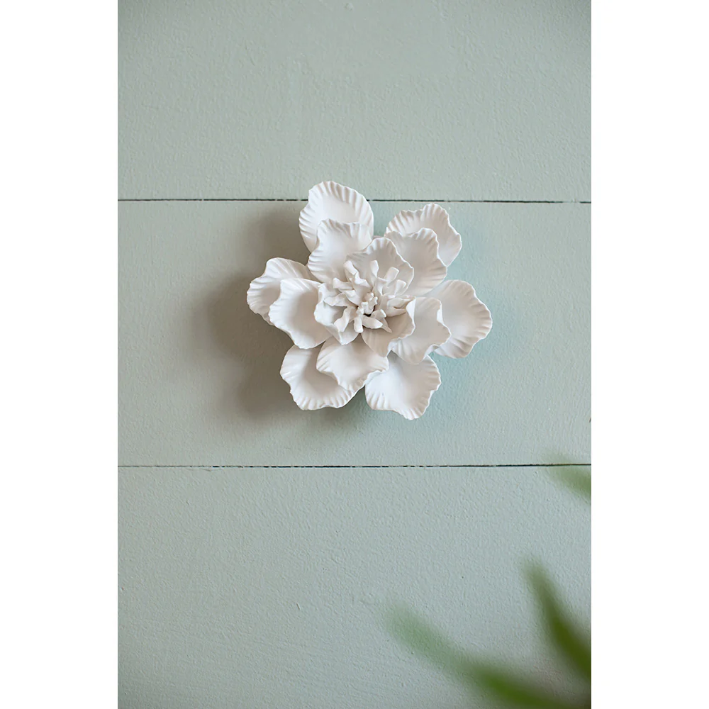 Handmade Ceramic Flower Wall Décor, Set of 2 - Image 3