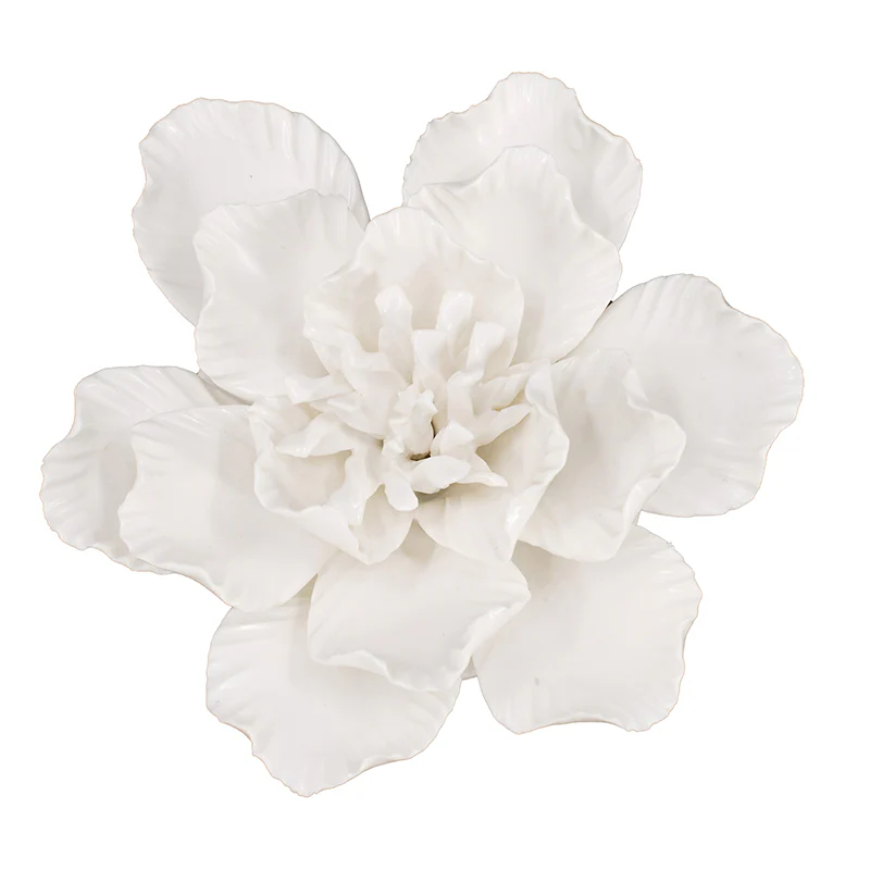 Handmade Ceramic Flower Wall Décor, Set of 2 - Image 6