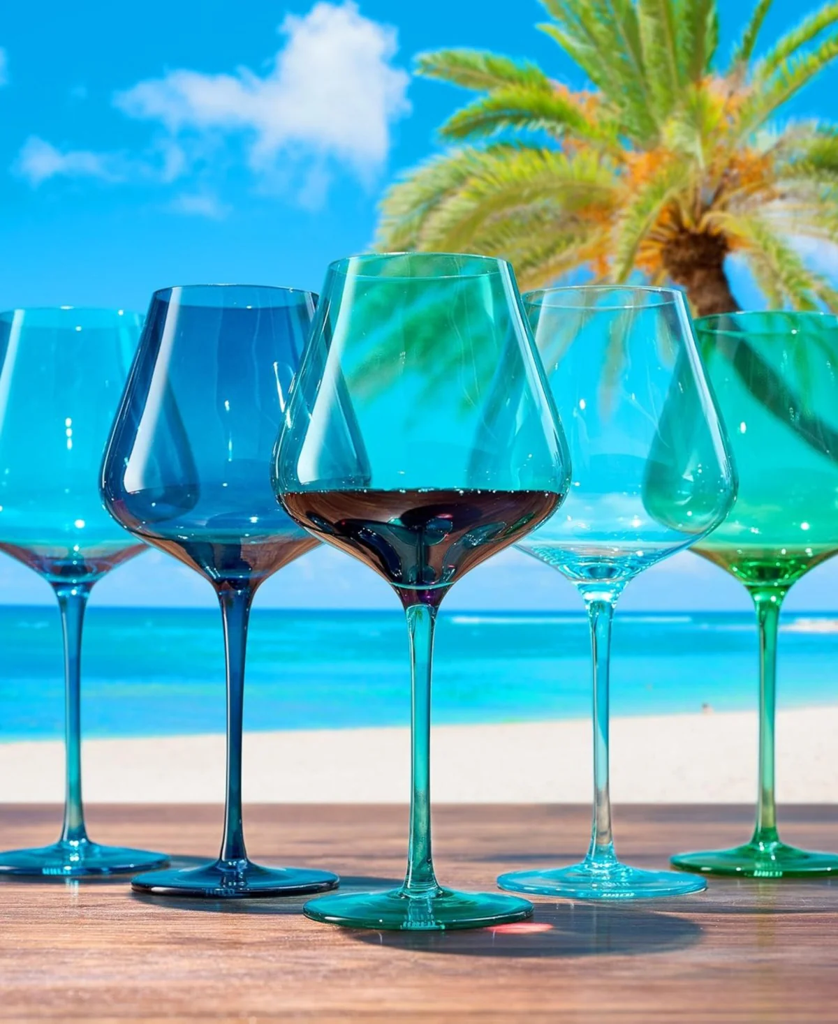 Hawaii Wine Glass Set Set of 5 - Image 2