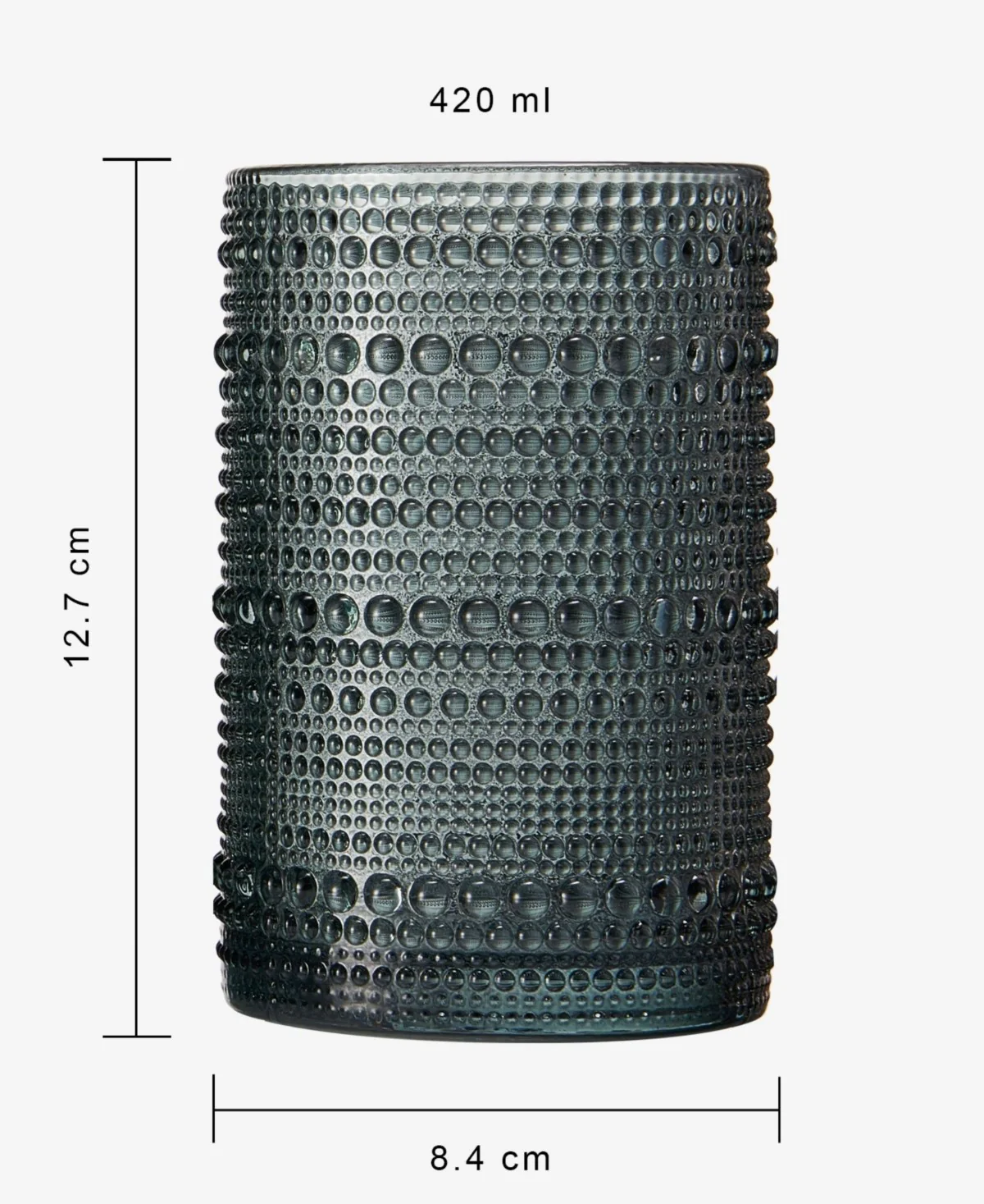 Hobnail Muted Pastel Glasses Set of 6 - Image 4