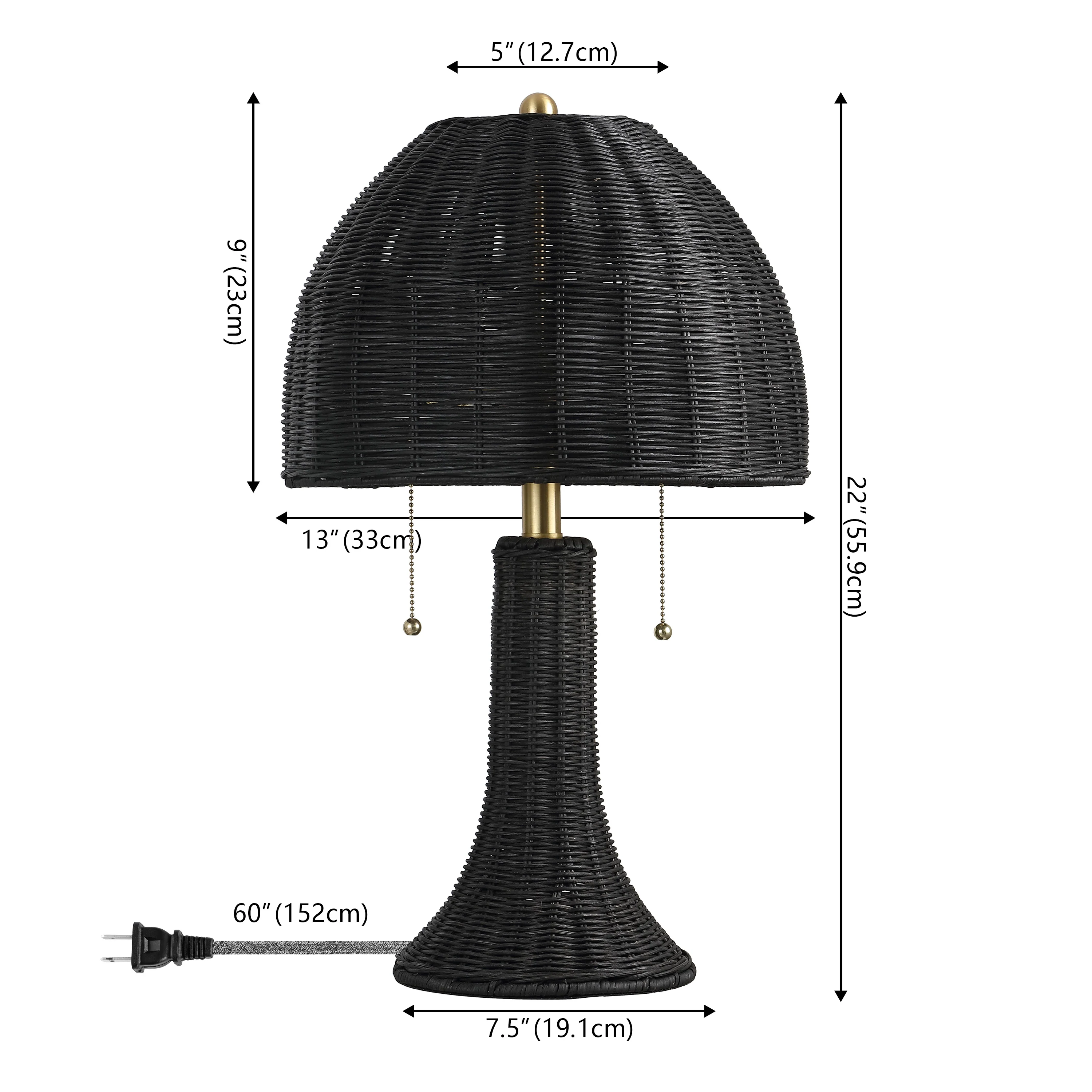 Joanie Bohemian Rustic Iron LED Table Lamp - Image 11
