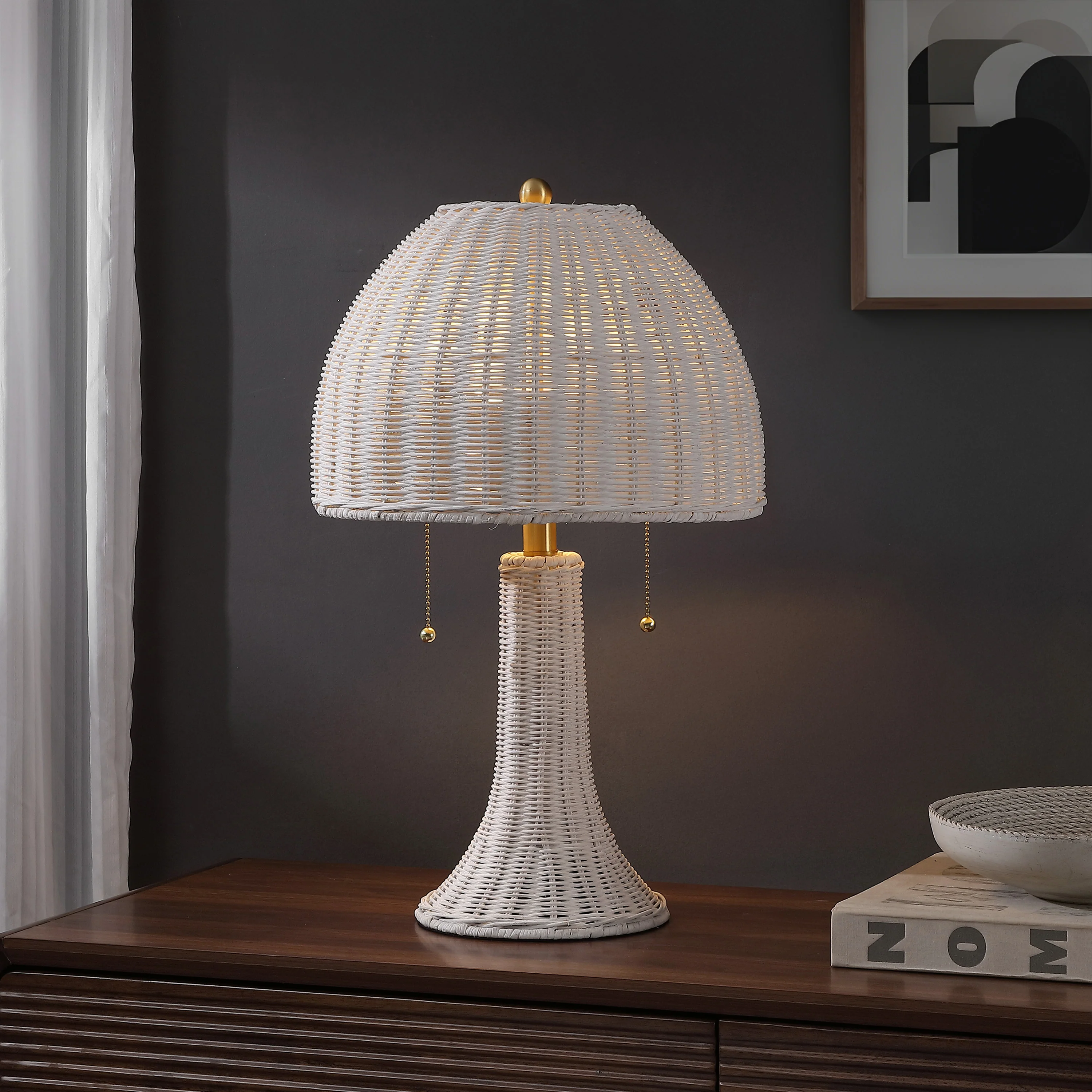 Joanie Bohemian Rustic Iron LED Table Lamp - Image 17