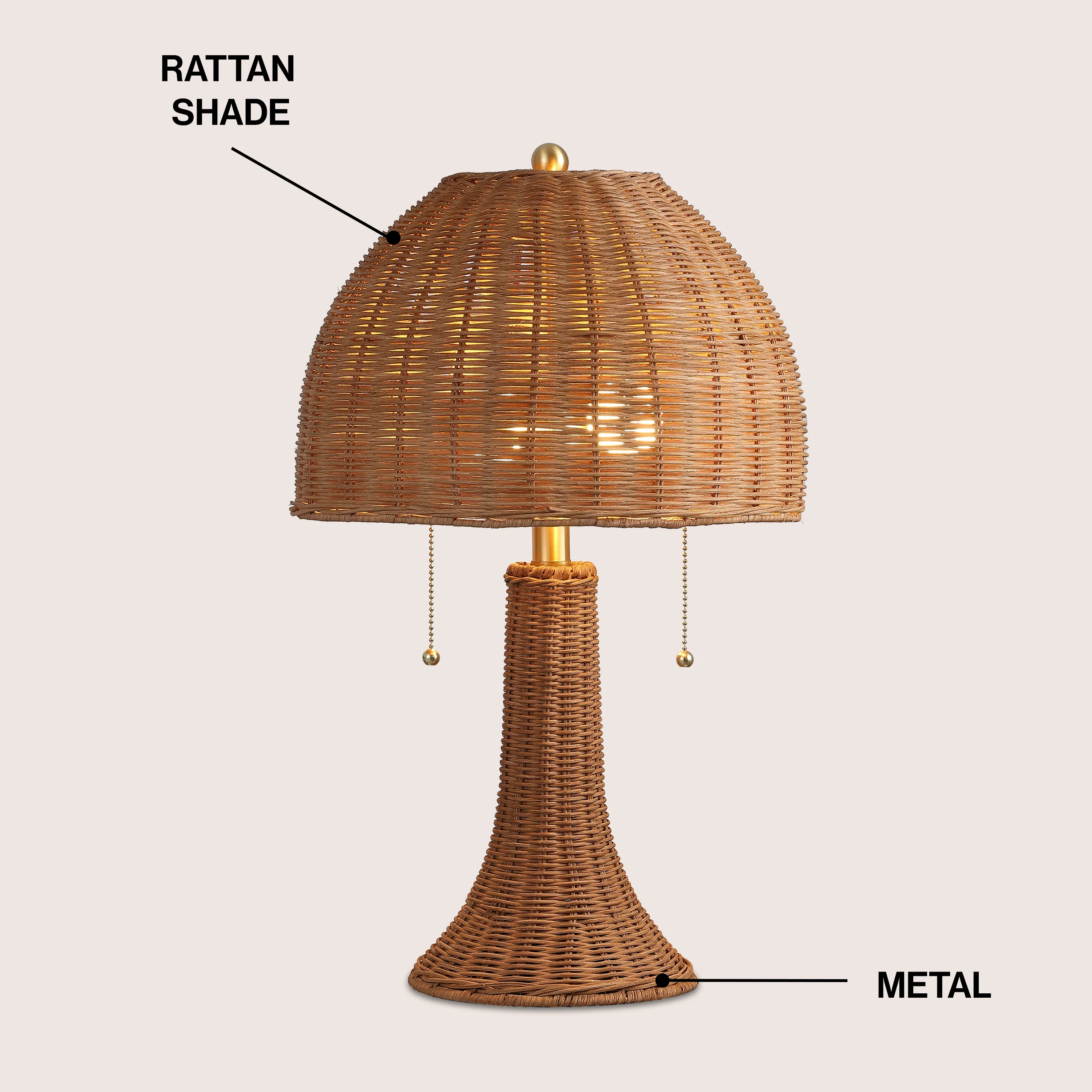 Joanie Bohemian Rustic Iron LED Table Lamp - Image 24