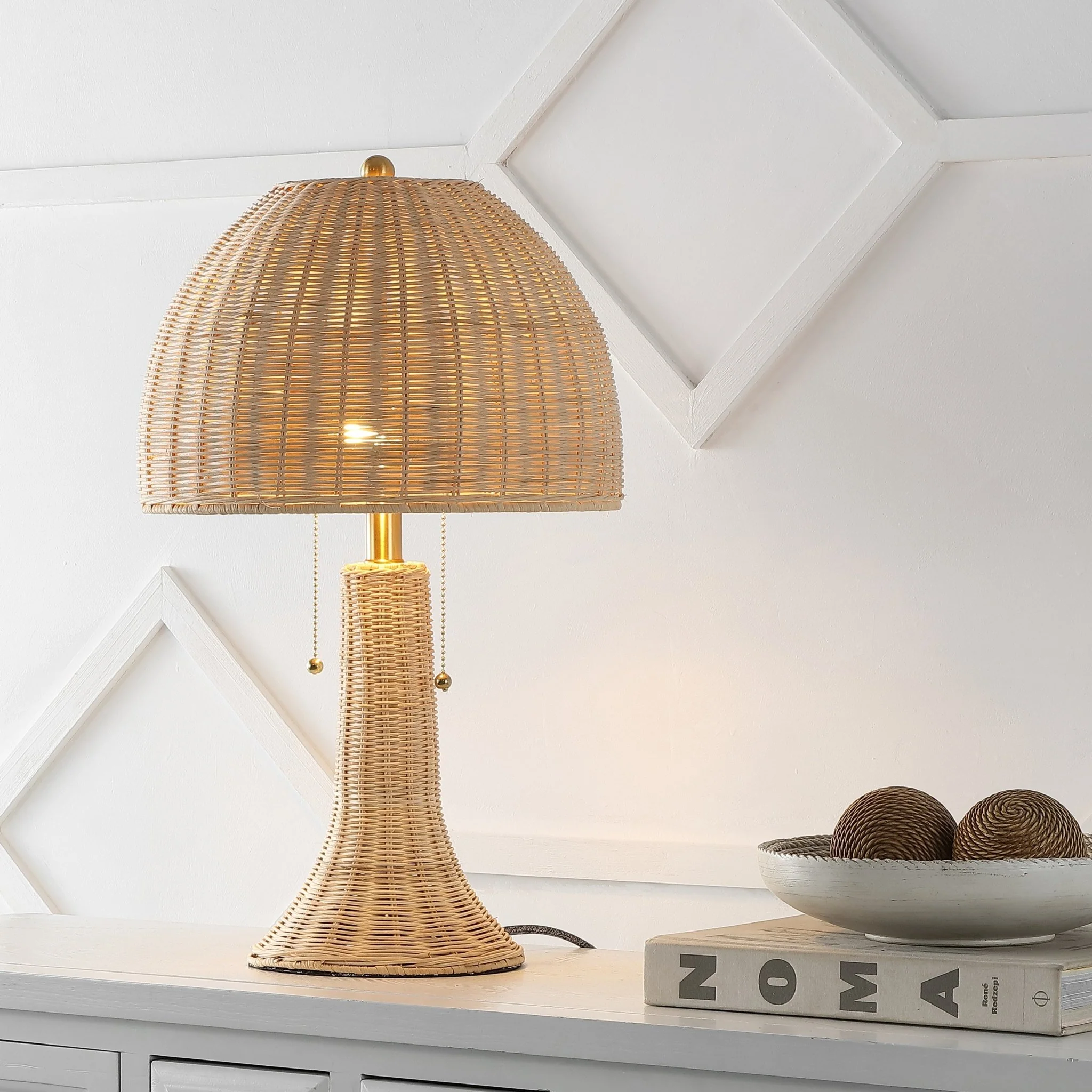 Joanie Bohemian Rustic Iron LED Table Lamp - Image 4