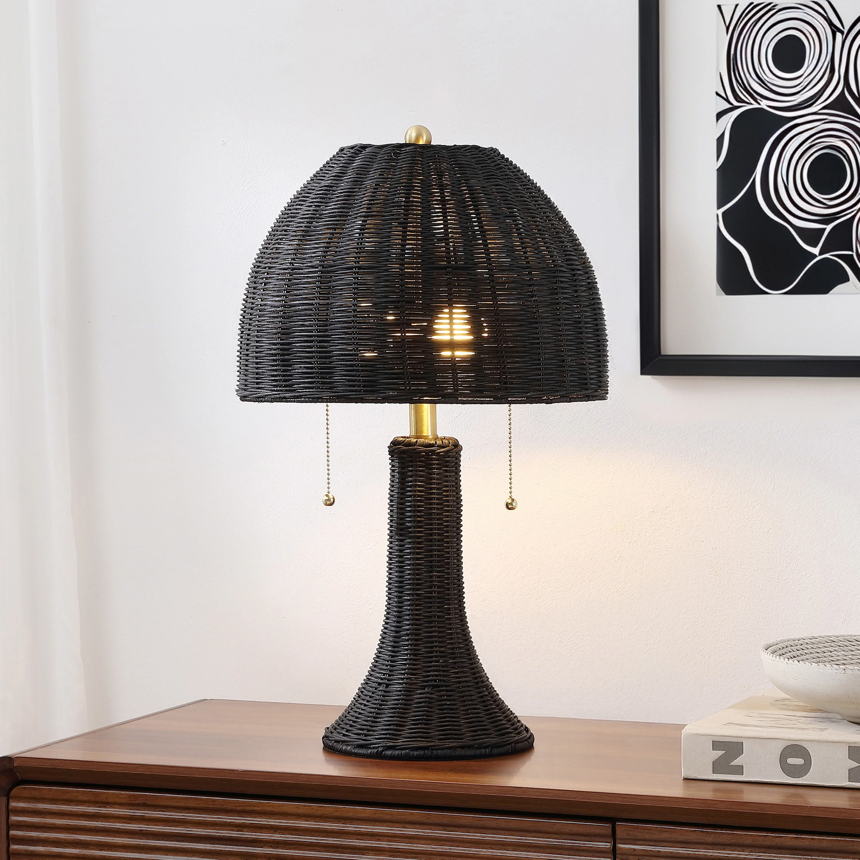 Joanie Bohemian Rustic Iron LED Table Lamp - Image 8