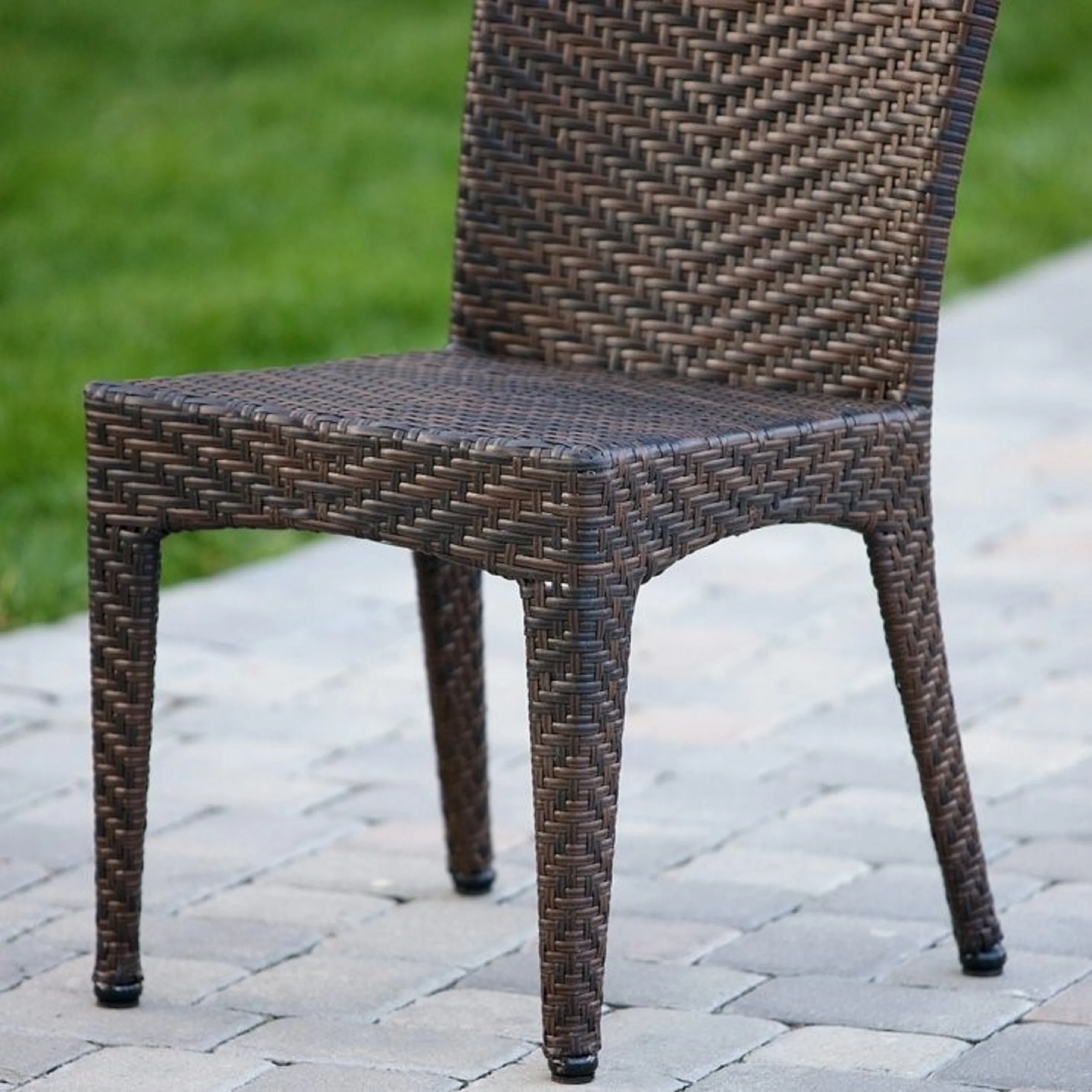 Josh All Weather Wicker Outdoor Dining Chair - Image 5