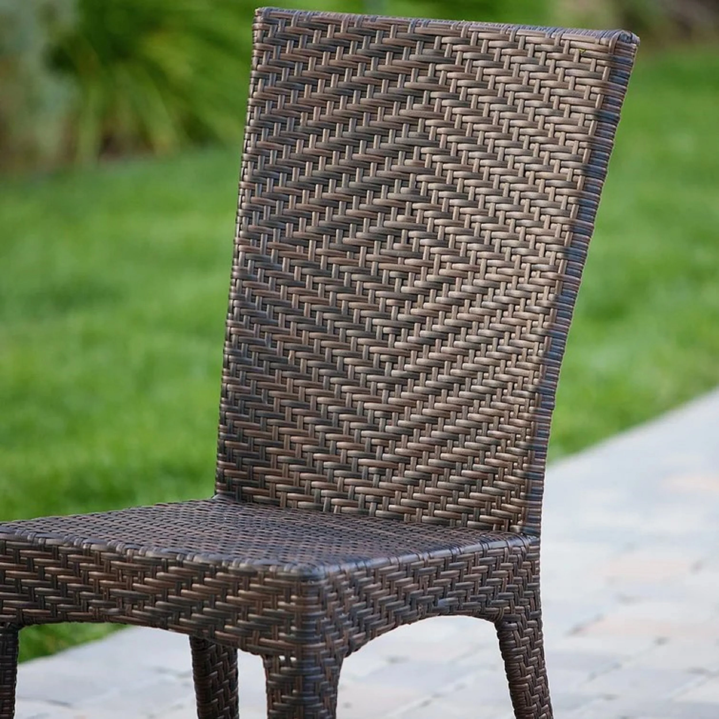 Josh All Weather Wicker Outdoor Dining Chair - Image 6