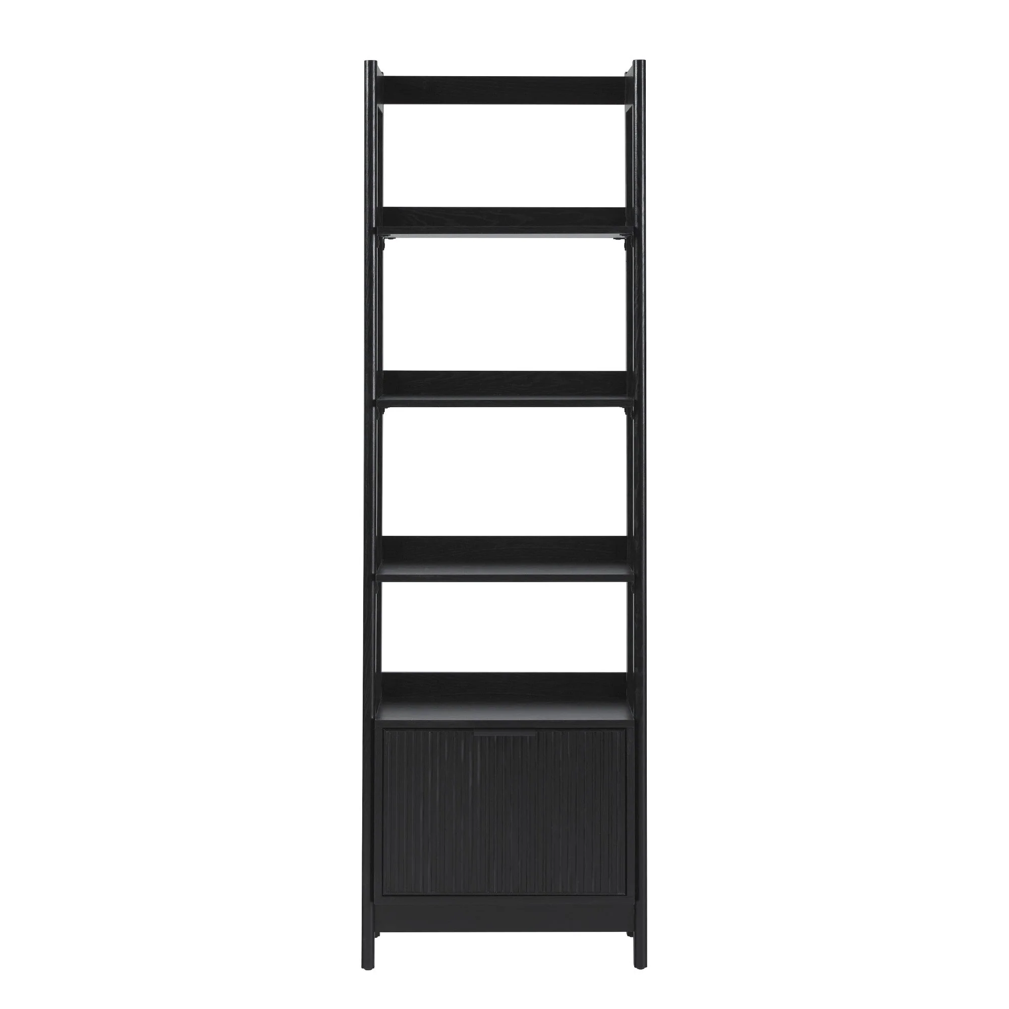 Jubilate Narrow Bookcase with Fluted Drawer and 4 Open Shelves - Image 10