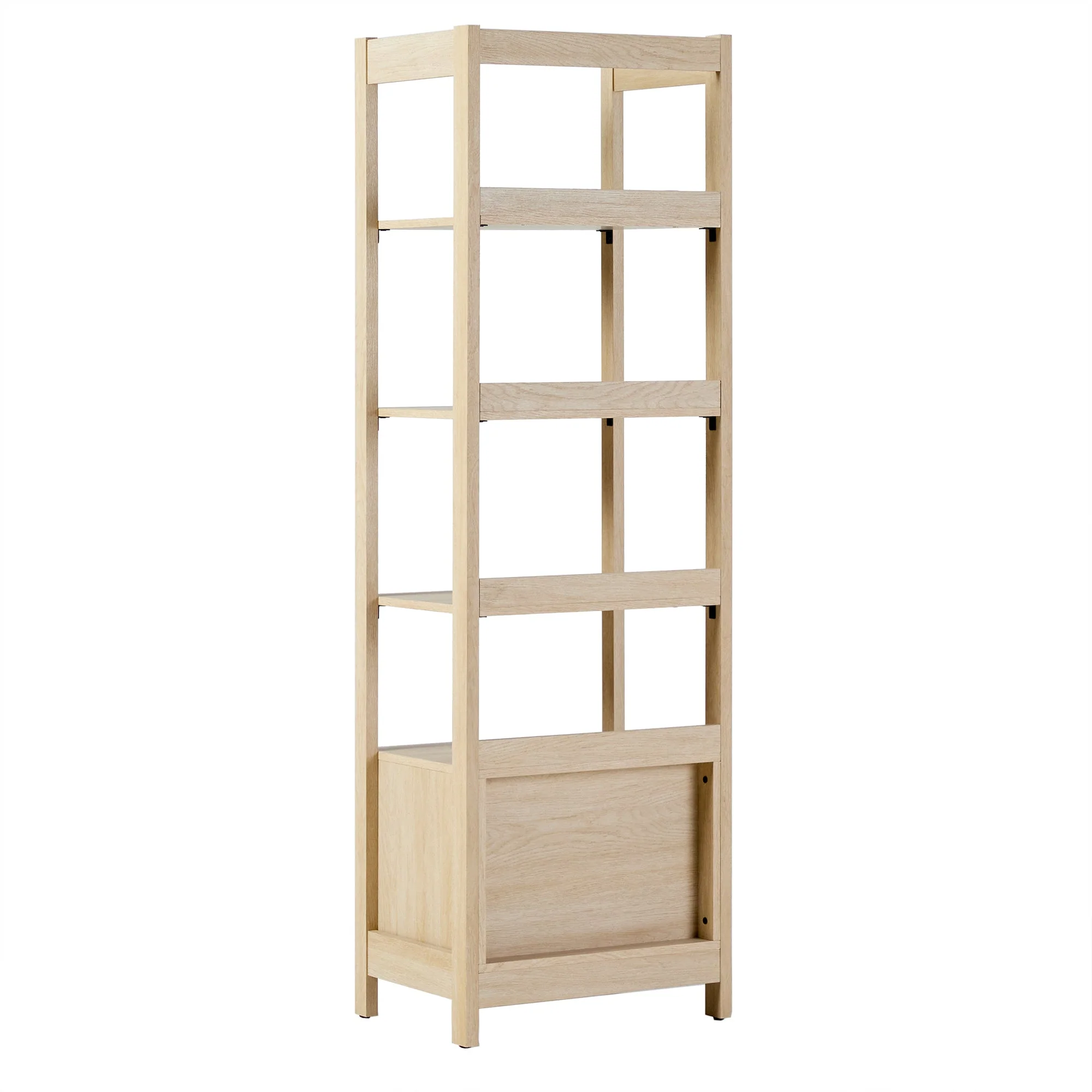 Jubilate Narrow Bookcase with Fluted Drawer and 4 Open Shelves - Image 3