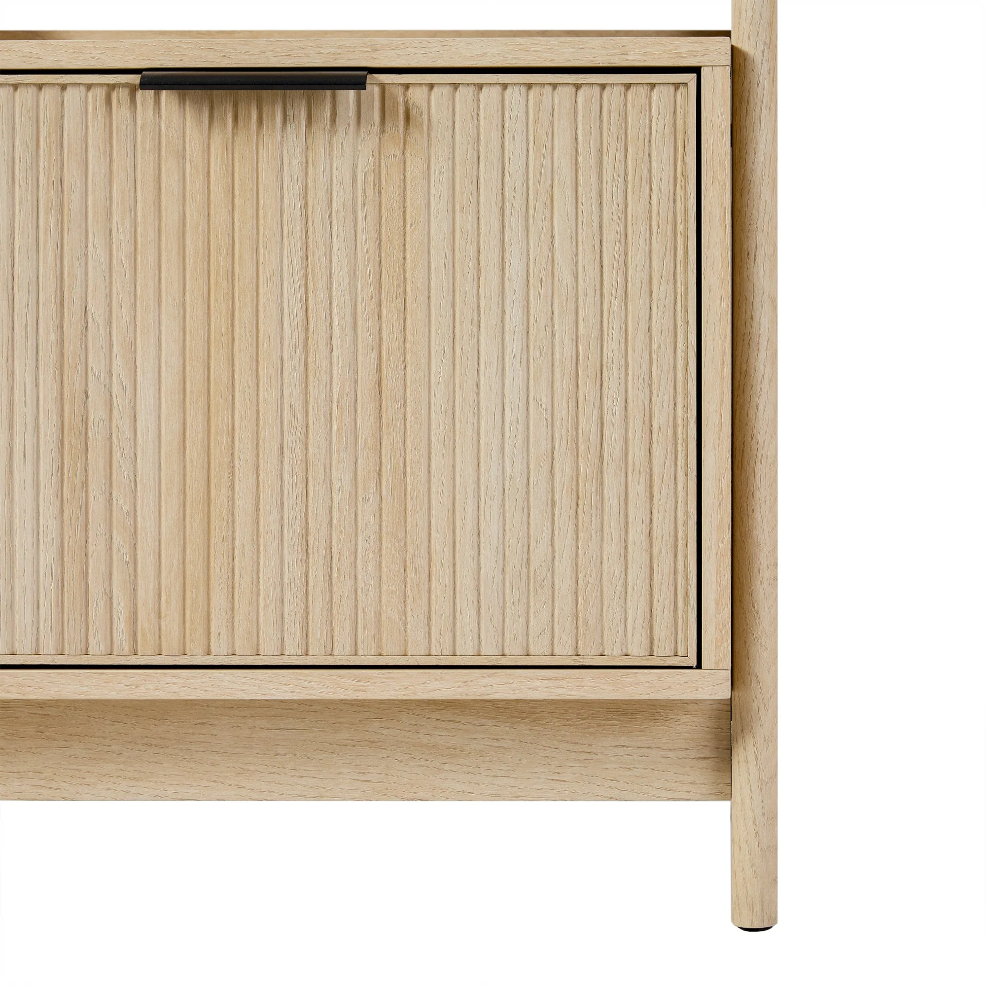 Jubilate Narrow Bookcase with Fluted Drawer and 4 Open Shelves - Image 5