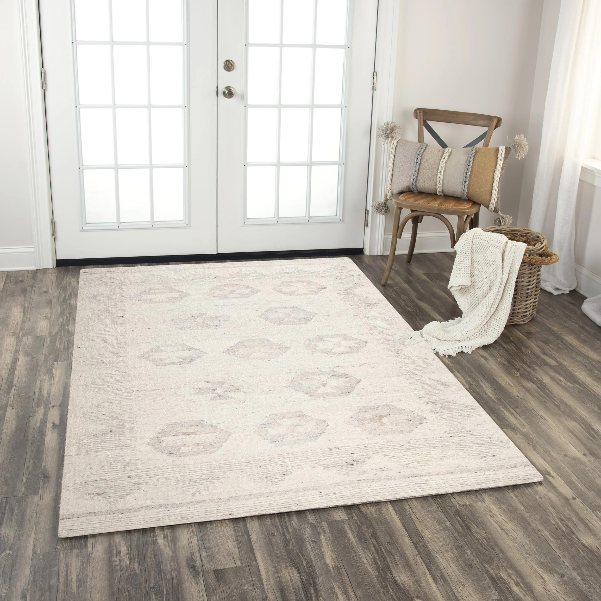 Kingsley Hand Woven Geometric Area Rug - Image 2