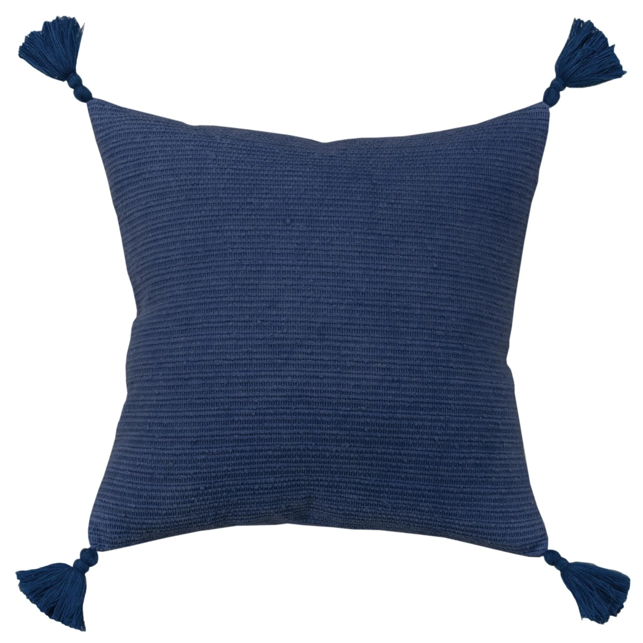 Knife Edged Woven Cotton Solid Stripe Decorative Throw Pillow - Image 17