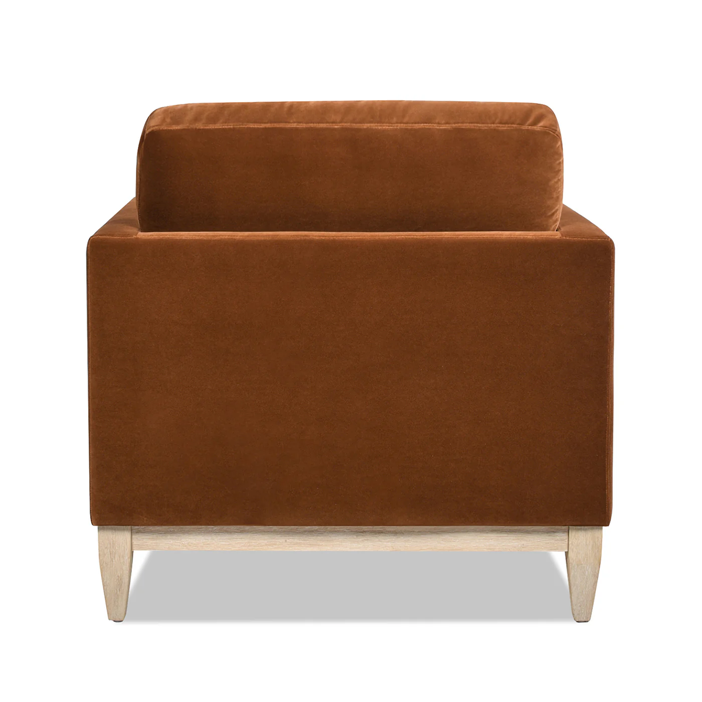 Knox 36' Modern Farmhouse Arm Chair, Burnt Orange   Performance Velvet - Image 6