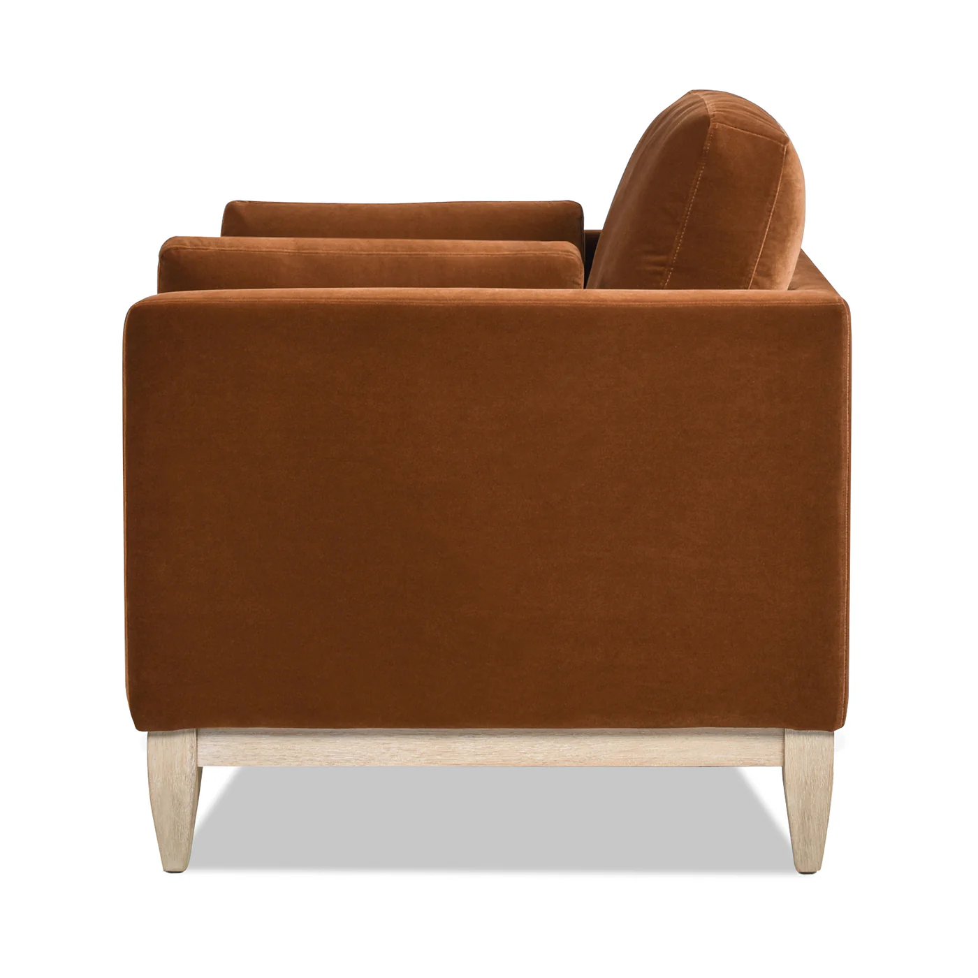 Knox 36' Modern Farmhouse Arm Chair, Burnt Orange   Performance Velvet - Image 7