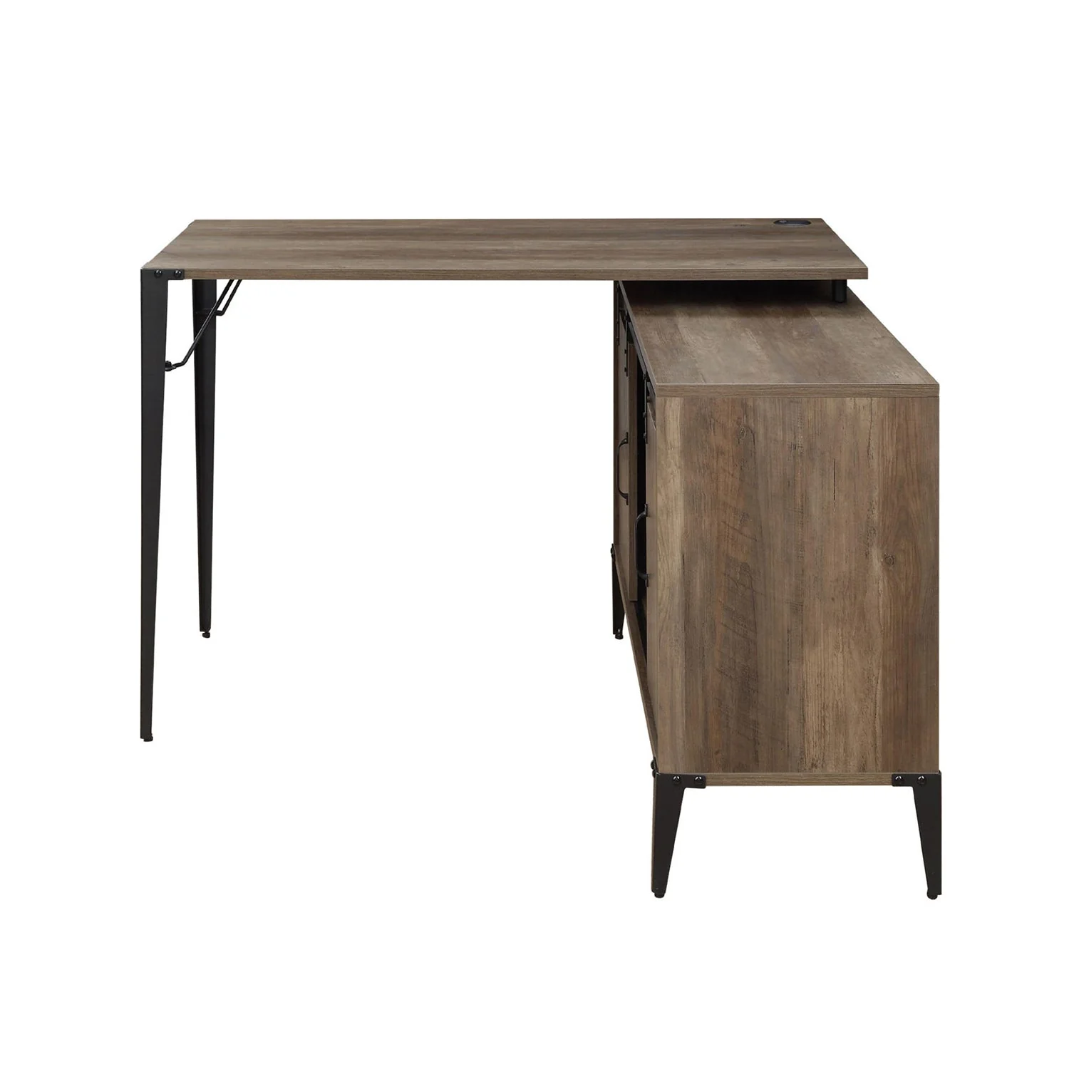 L-Shape Writing Desk with Side Cabinet - Image 9