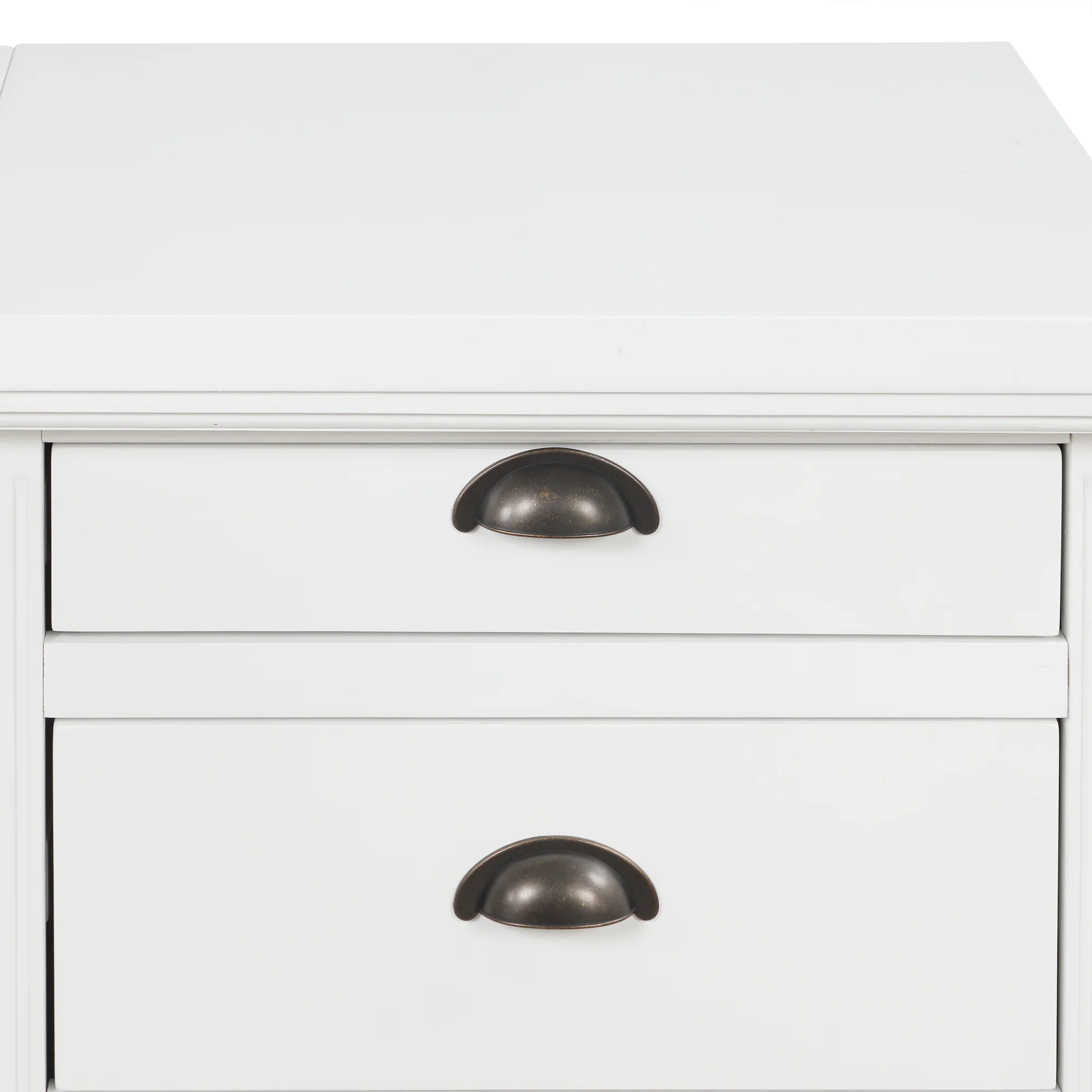 L Shaped Executive Desk with 2 Storage Cabinets and 3 Drawers - Image 19