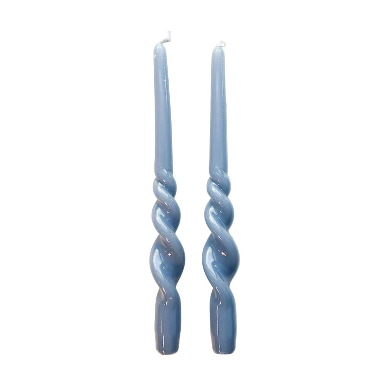 Lacquer Tall Twisted Taper Candles, Set of 2 - Image 3