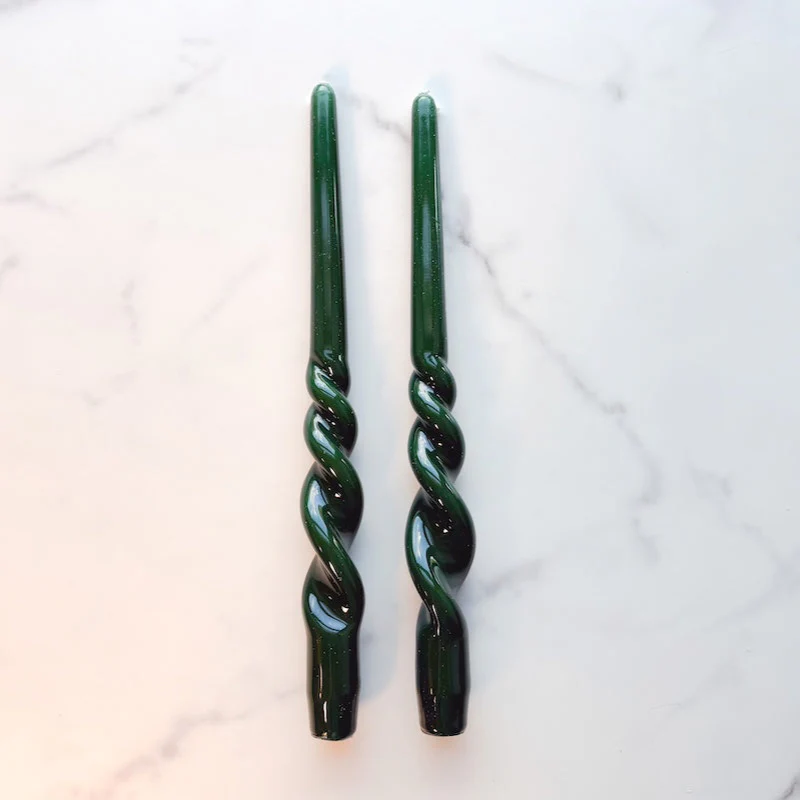 Lacquer Tall Twisted Taper Candles, Set of 2 - Image 8
