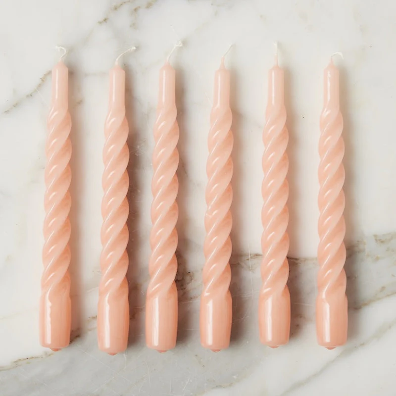 Lacquer Twisted Taper Candles, Set of 6 - Image 15