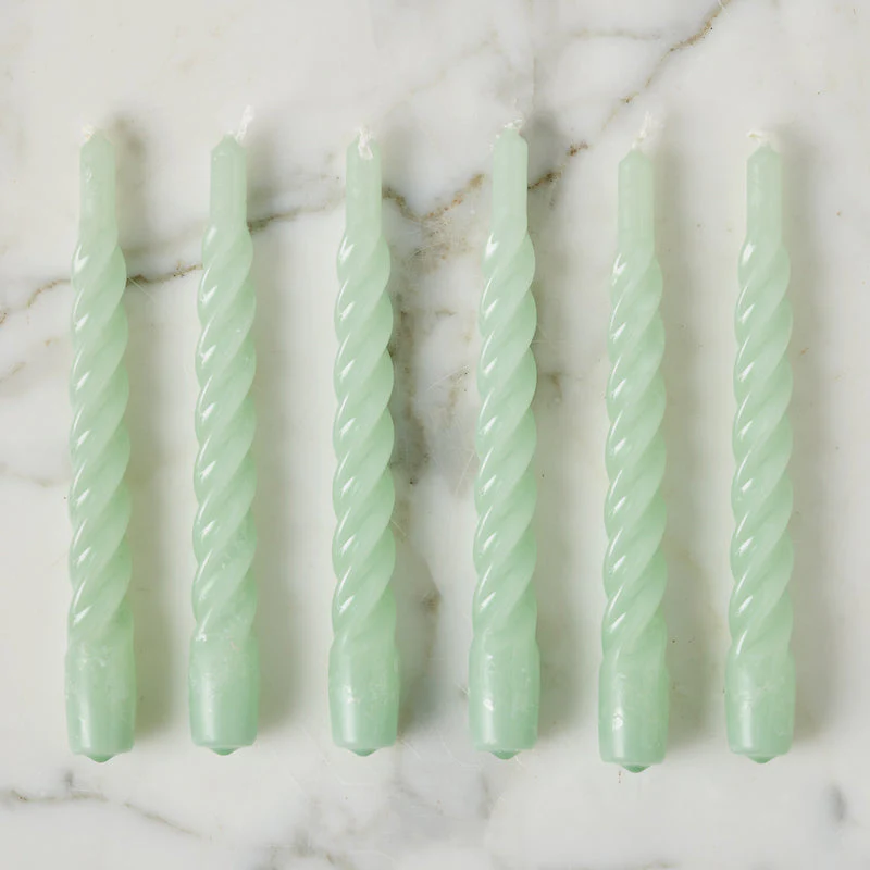 Lacquer Twisted Taper Candles, Set of 6 - Image 21