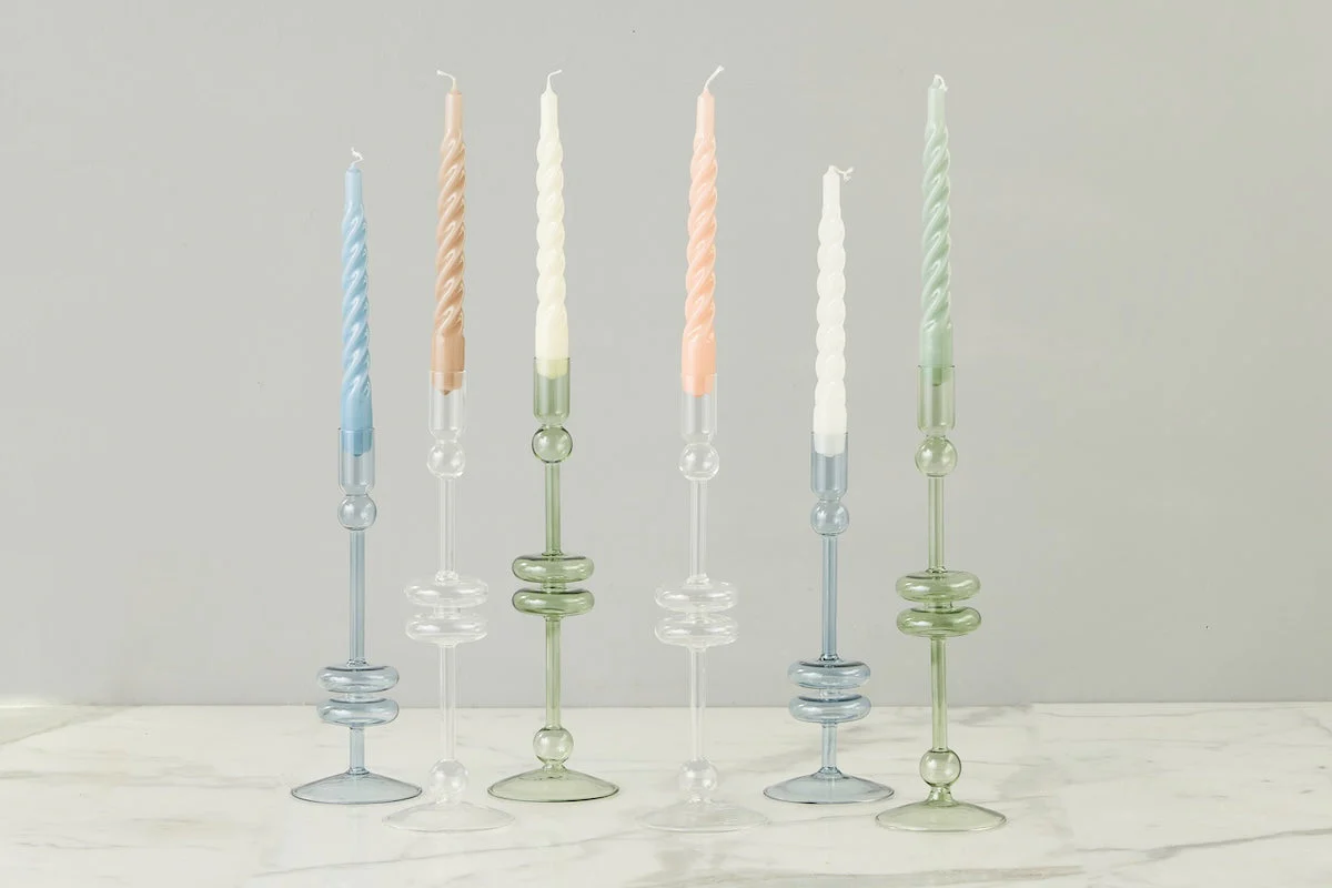 Lacquer Twisted Taper Candles, Set of 6 - Image 24