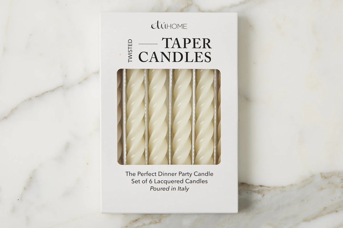 Lacquer Twisted Taper Candles, Set of 6 - Image 3