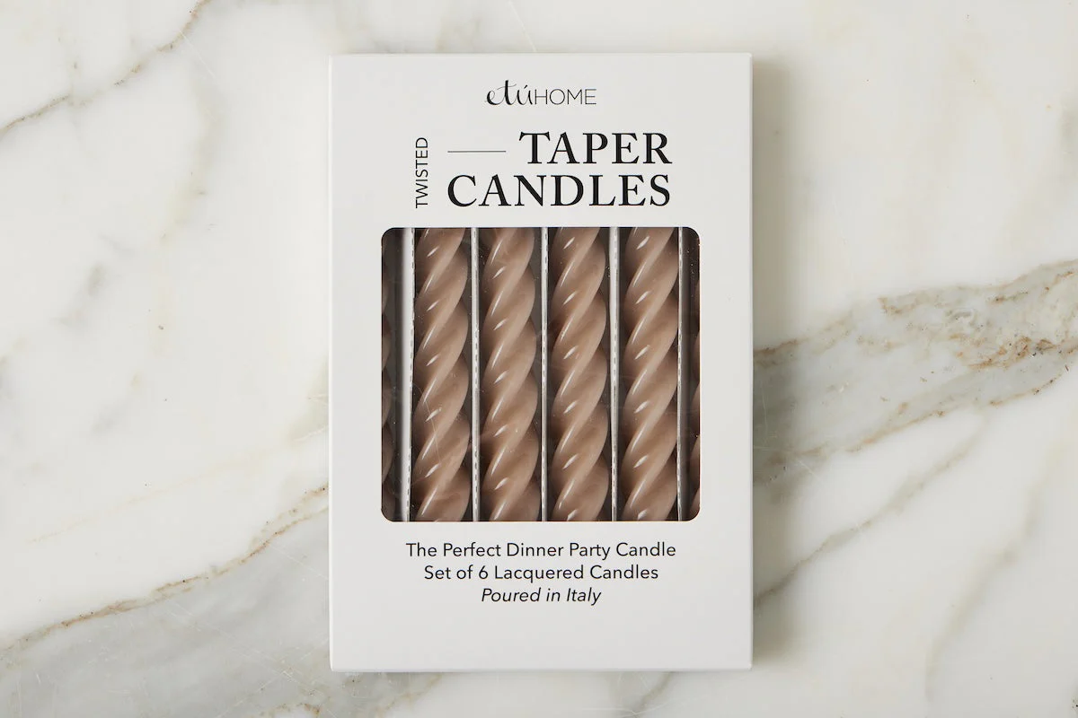 Lacquer Twisted Taper Candles, Set of 6 - Image 31
