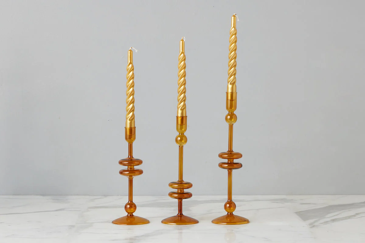 Lacquer Twisted Taper Candles, Set of 6 - Image 37