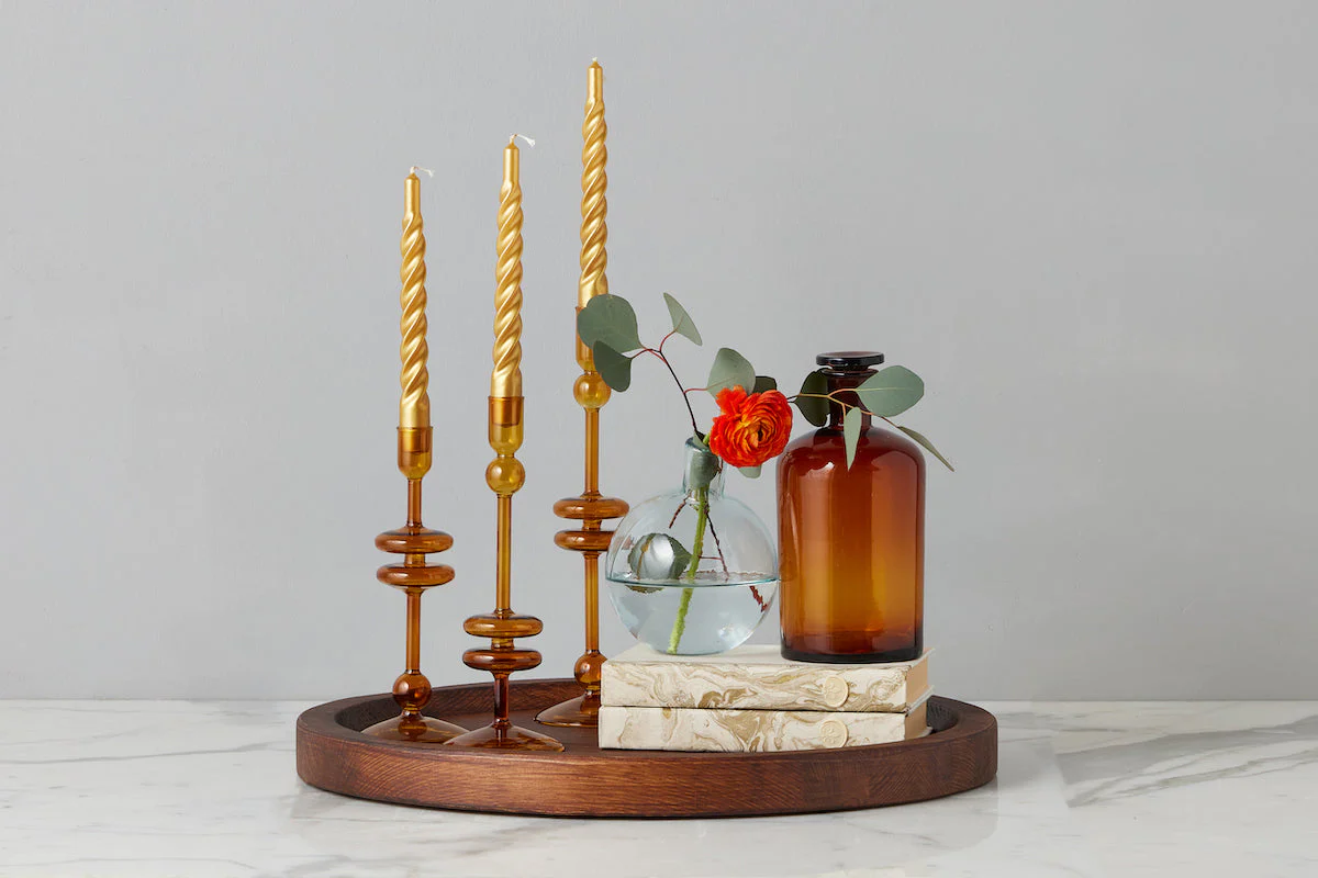 Lacquer Twisted Taper Candles, Set of 6 - Image 38