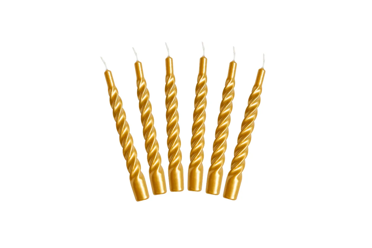 Lacquer Twisted Taper Candles, Set of 6 - Image 39