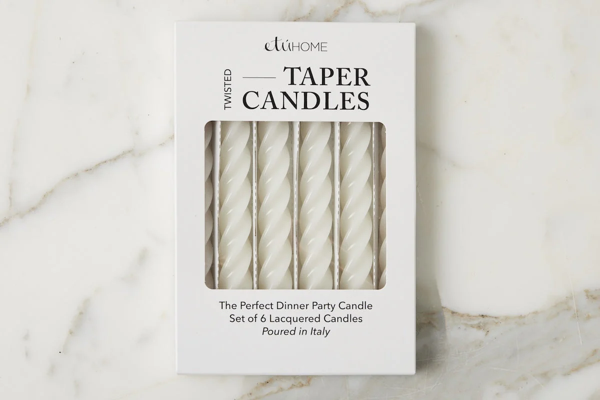 Lacquer Twisted Taper Candles, Set of 6 - Image 41
