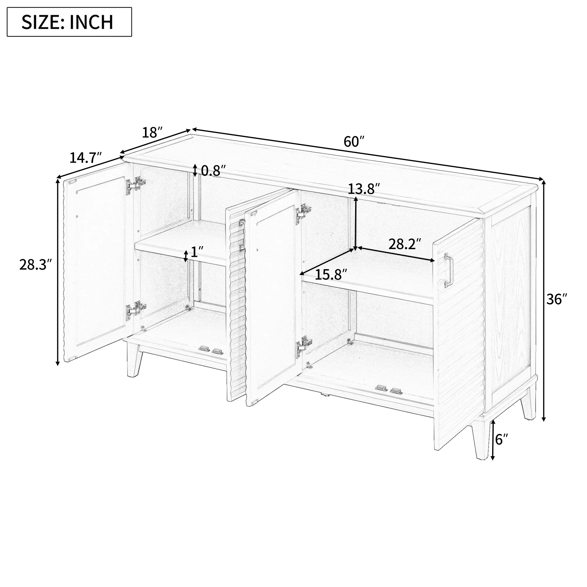 Large Storage Buffet - Image 4