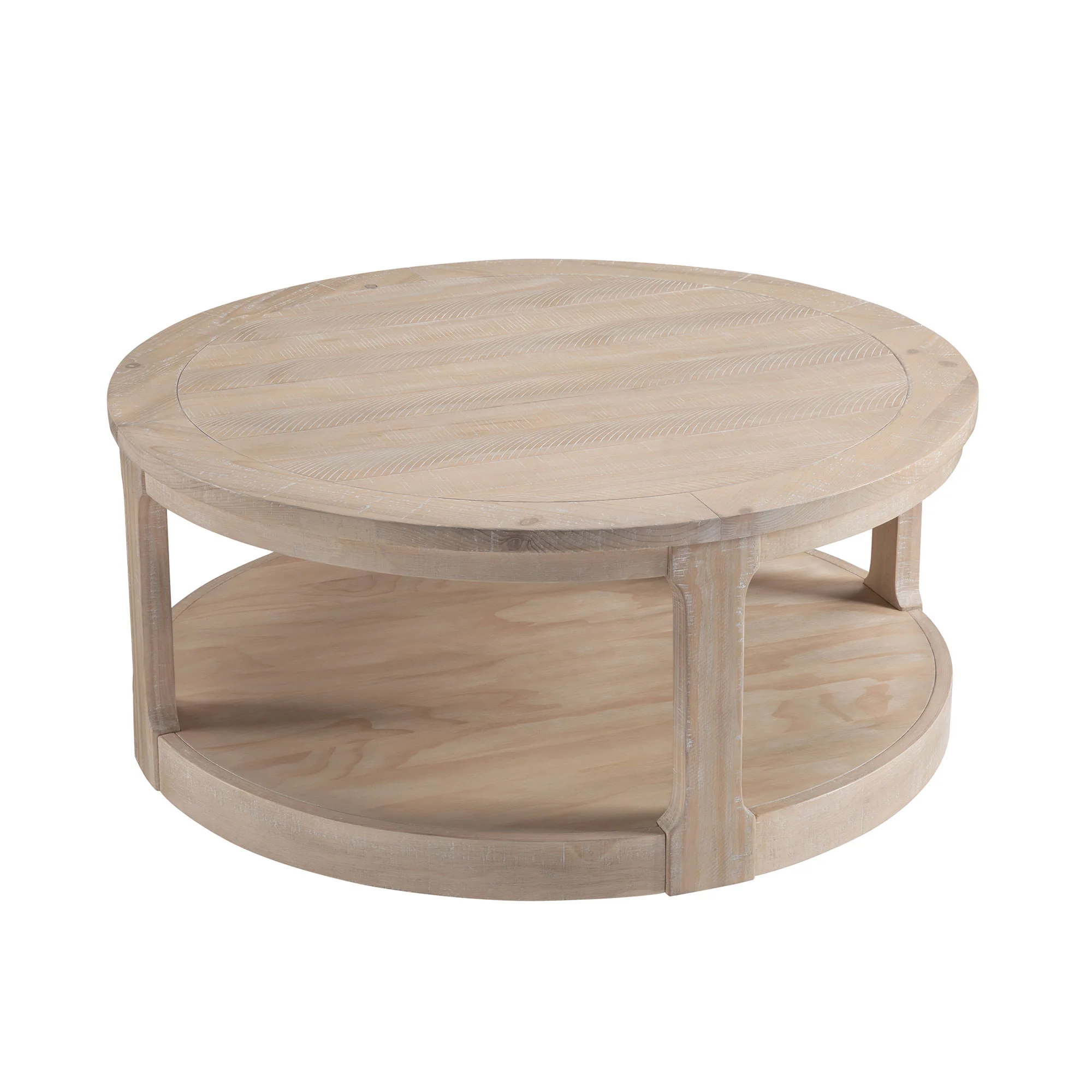 Large Traditional Round Coffee Table - Image 11