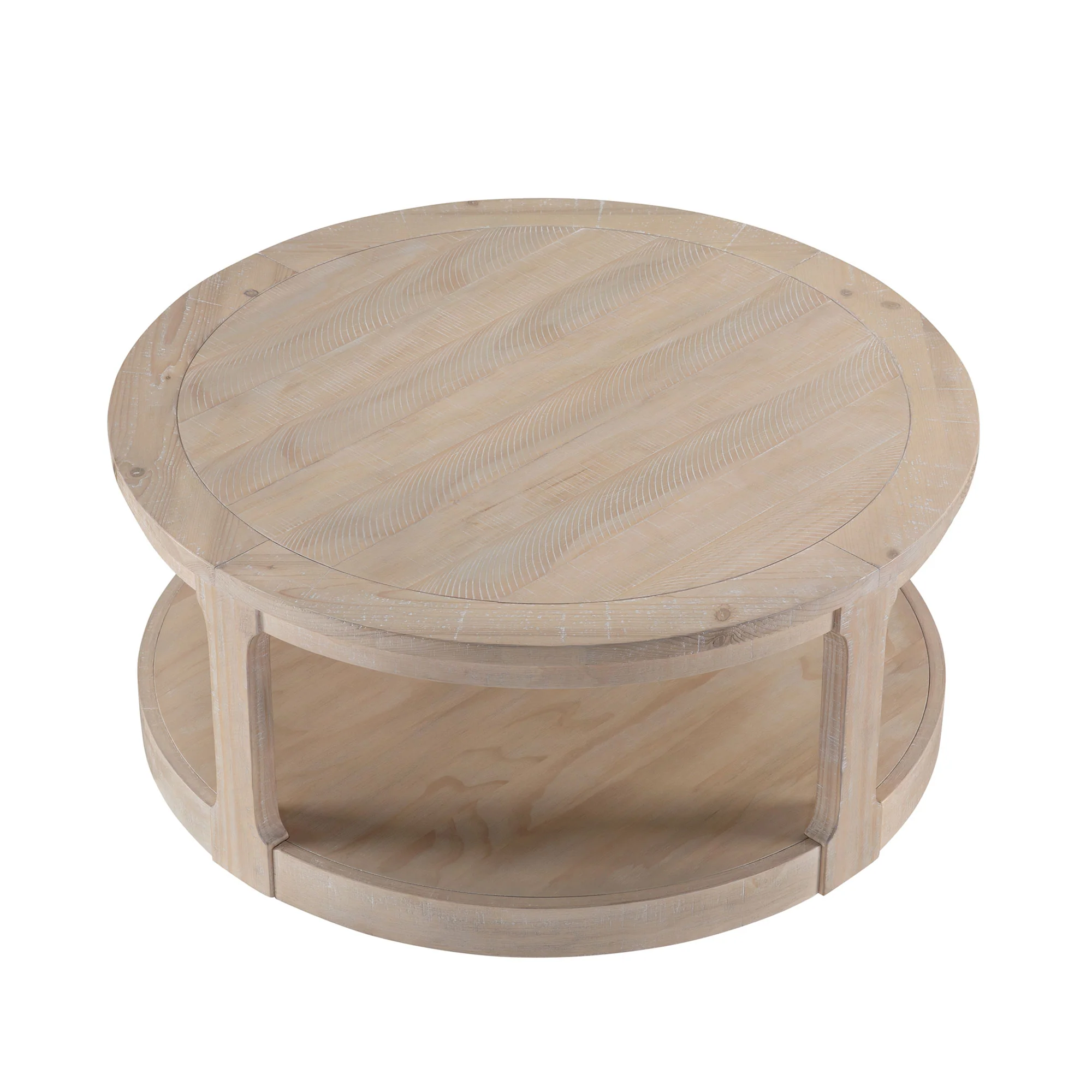 Large Traditional Round Coffee Table - Image 14