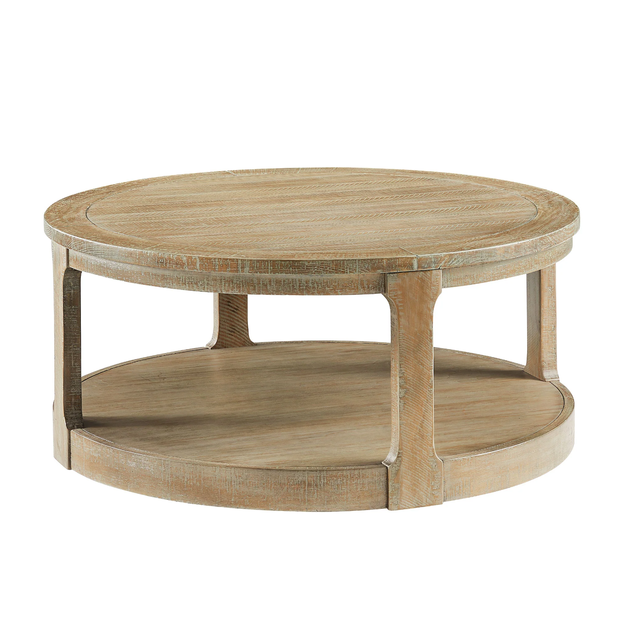 Large Traditional Round Coffee Table - Image 21