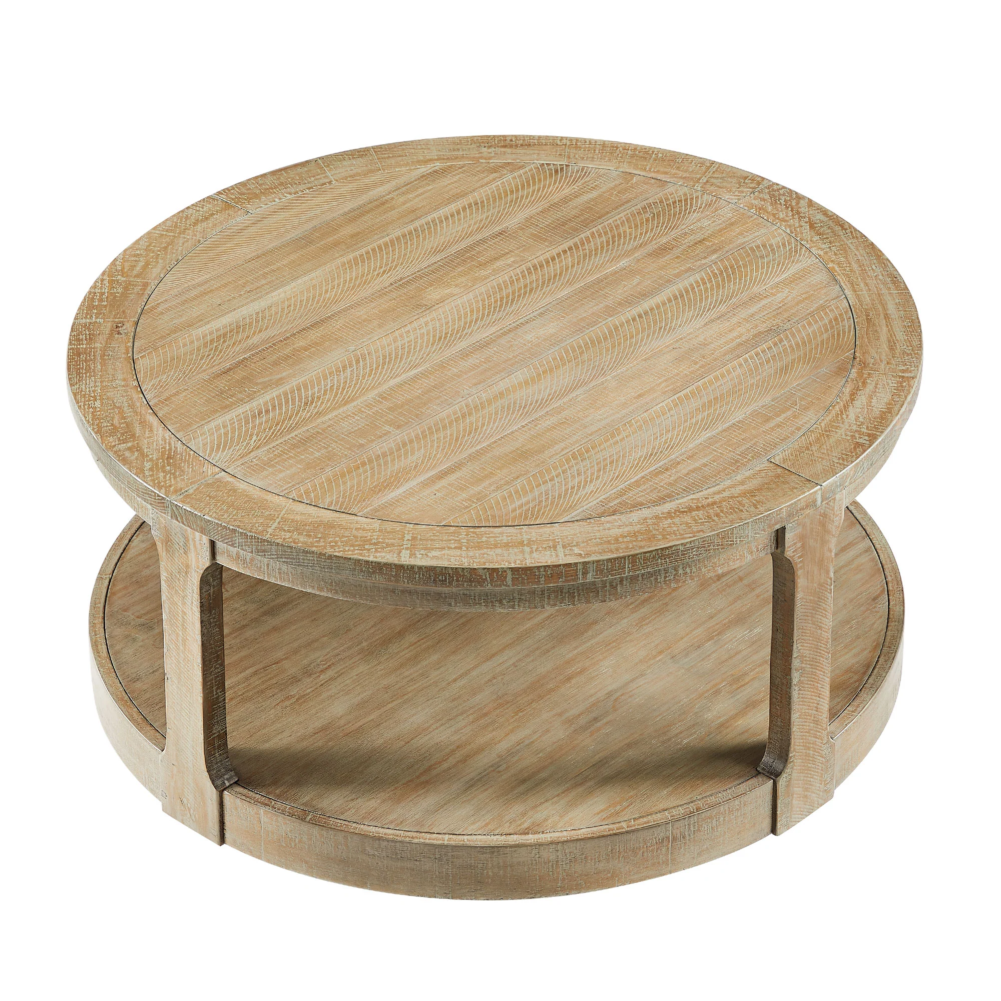 Large Traditional Round Coffee Table - Image 22
